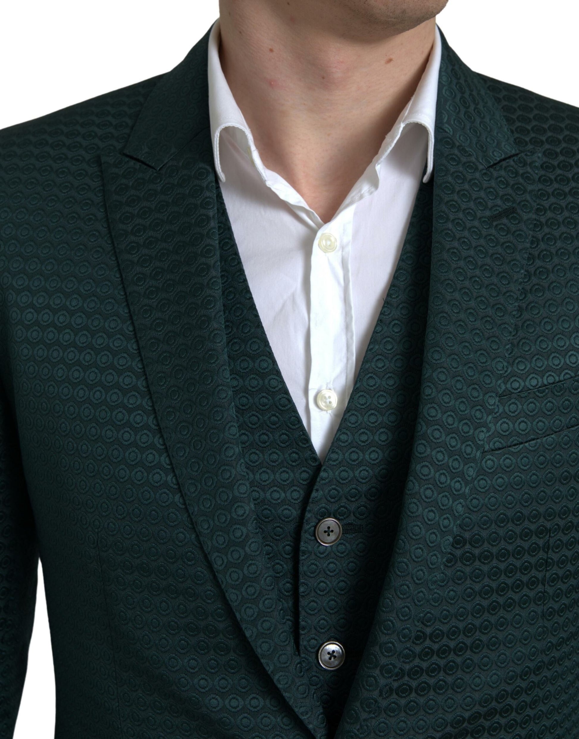 Dolce & Gabbana Green 3 Piece Single Breasted MARTINI Suit Dolce & Gabbana
