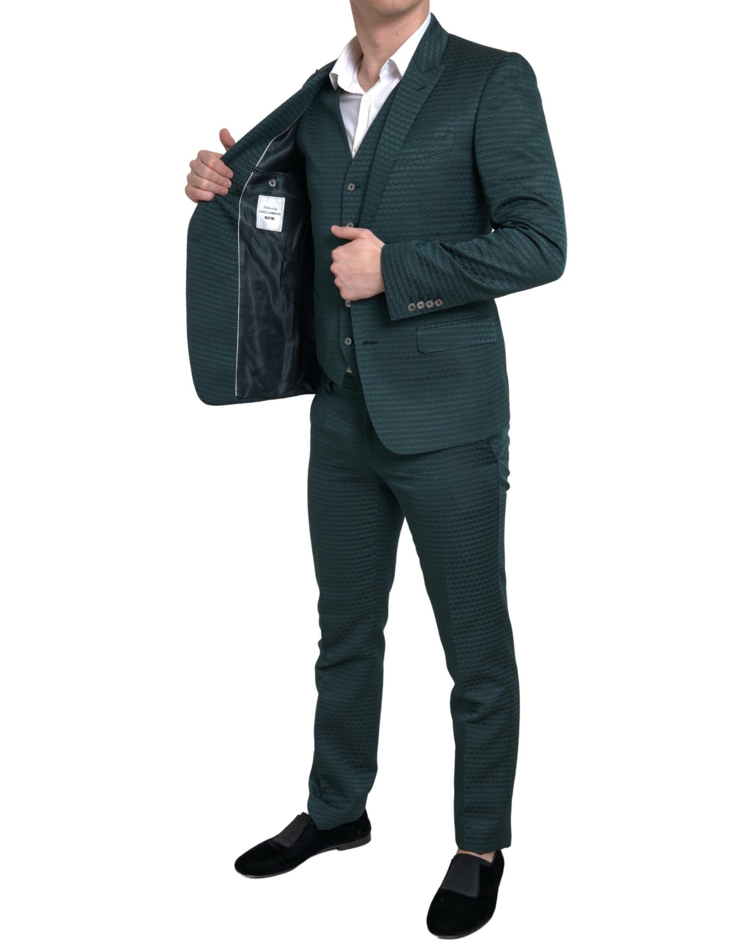 Dolce & Gabbana Green 3 Piece Single Breasted MARTINI Suit Dolce & Gabbana