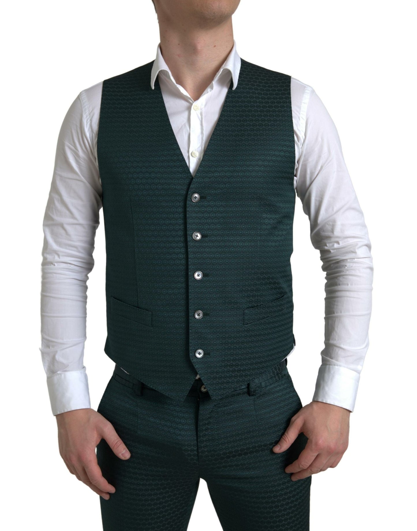 Dolce & Gabbana Green 3 Piece Single Breasted MARTINI Suit Dolce & Gabbana