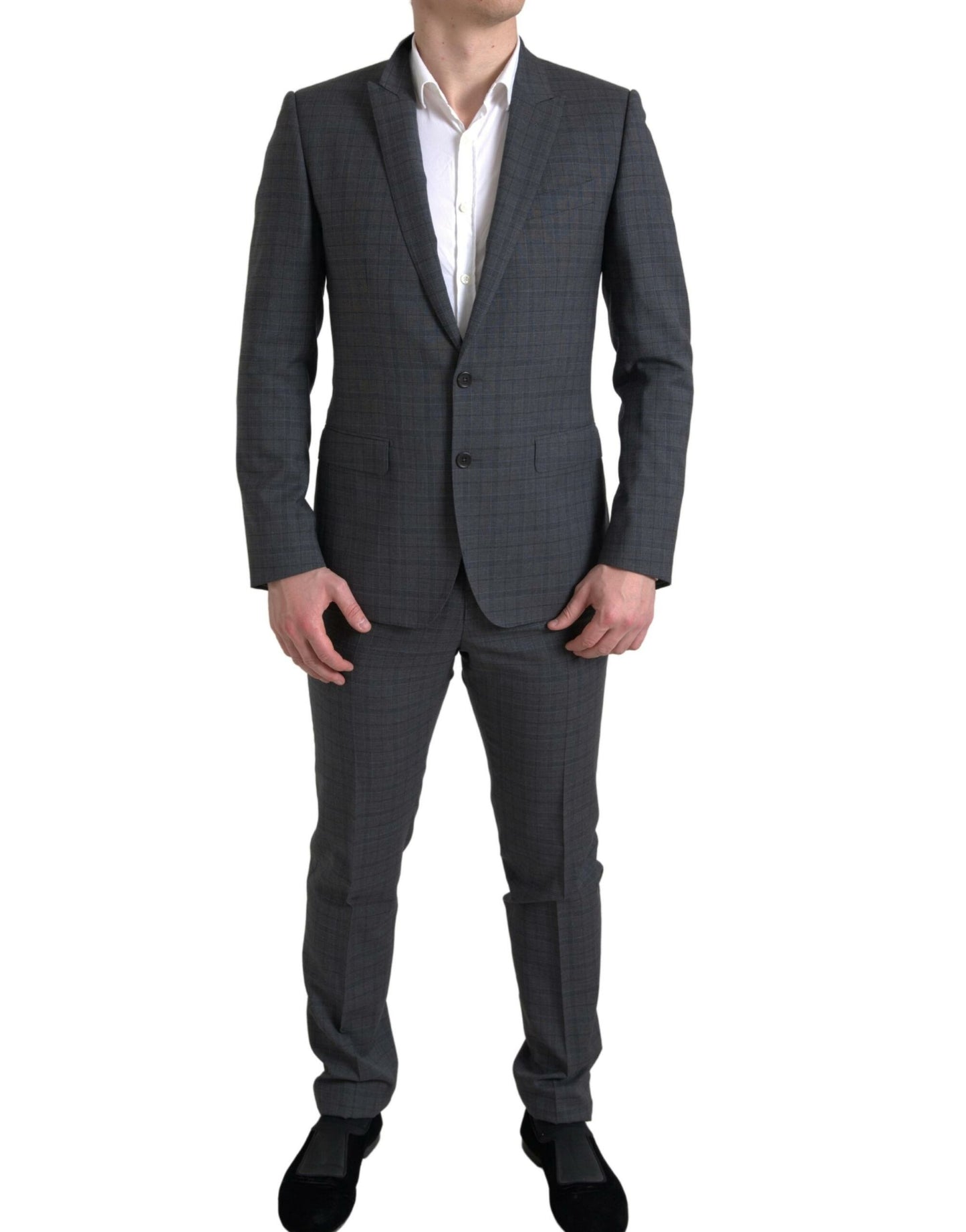 Dolce & Gabbana Gray 2 Piece Single Breasted MARTINI Suit Dolce & Gabbana