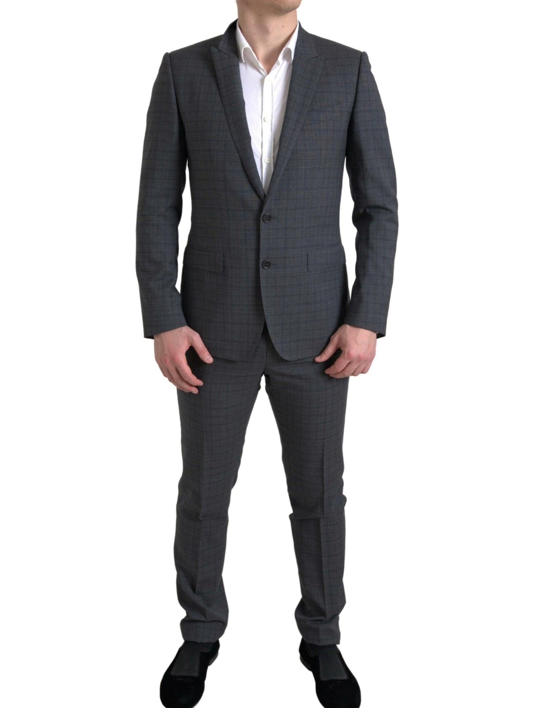 Dolce & Gabbana Gray 2 Piece Single Breasted MARTINI Suit Dolce & Gabbana