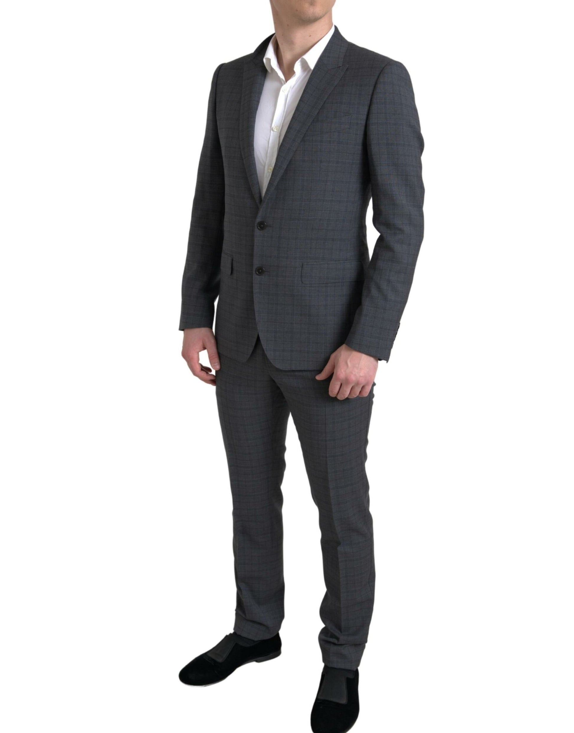 Dolce & Gabbana Gray 2 Piece Single Breasted MARTINI Suit Dolce & Gabbana