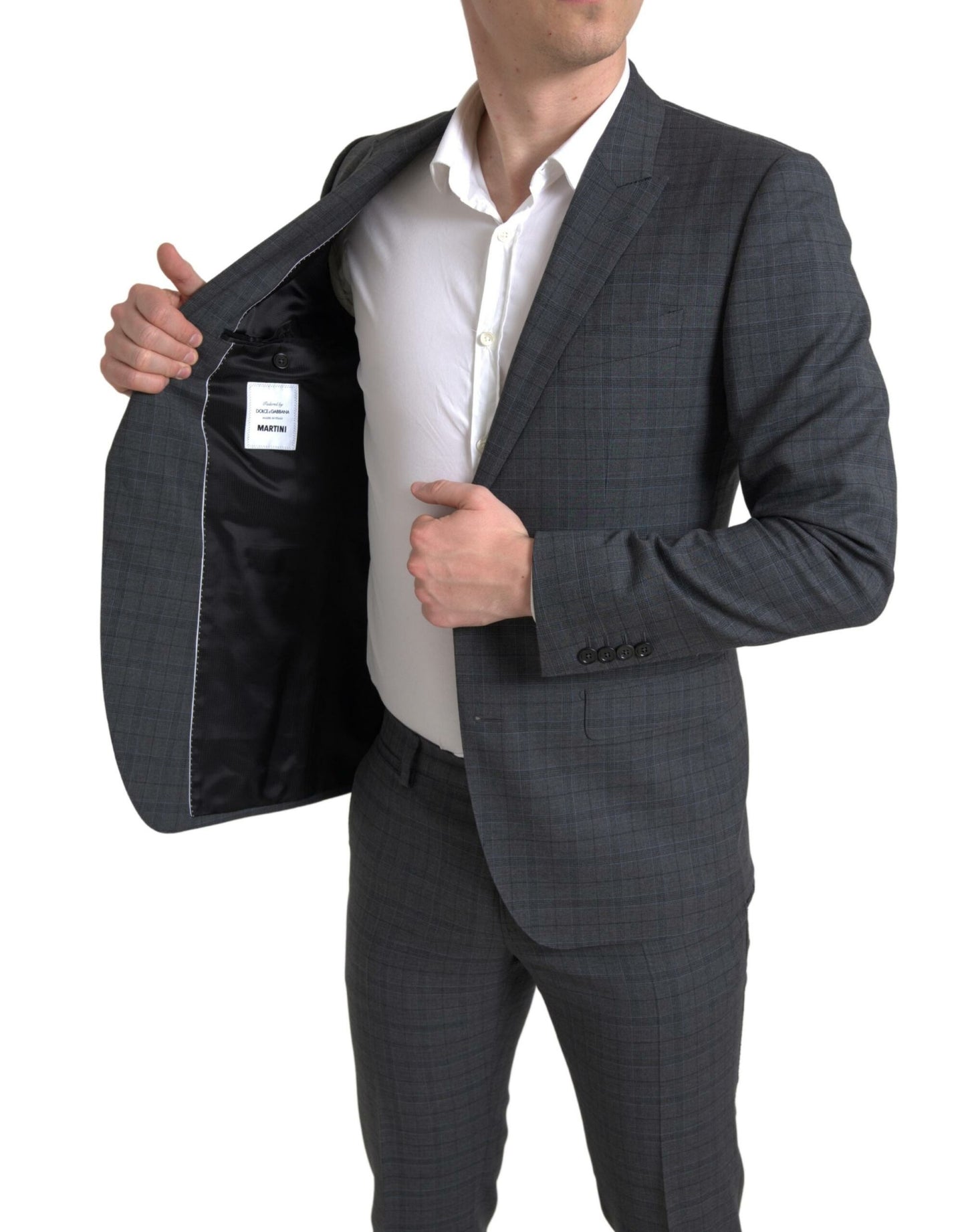 Dolce & Gabbana Gray 2 Piece Single Breasted MARTINI Suit Dolce & Gabbana