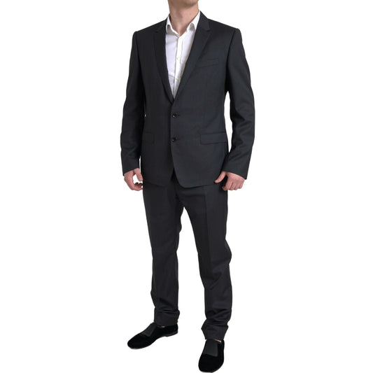 Dolce & Gabbana Black 2 Piece Single Breasted MARTINI Suit Dolce & Gabbana