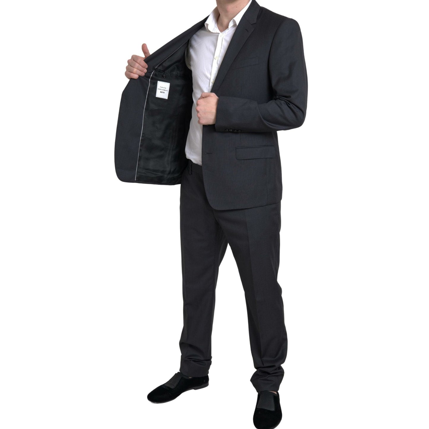 Dolce & Gabbana Black 2 Piece Single Breasted MARTINI Suit Dolce & Gabbana