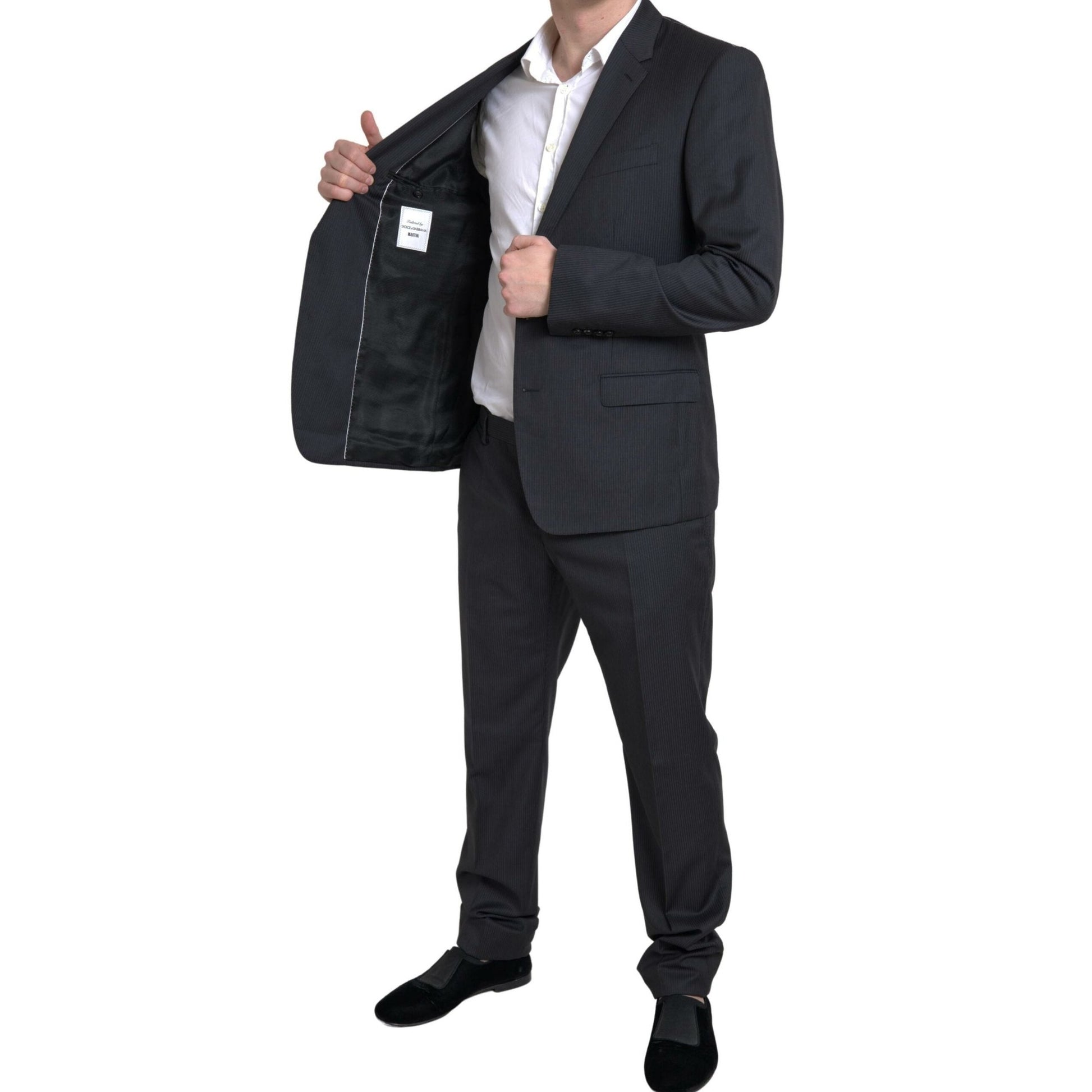 Dolce & Gabbana Black 2 Piece Single Breasted MARTINI Suit Dolce & Gabbana