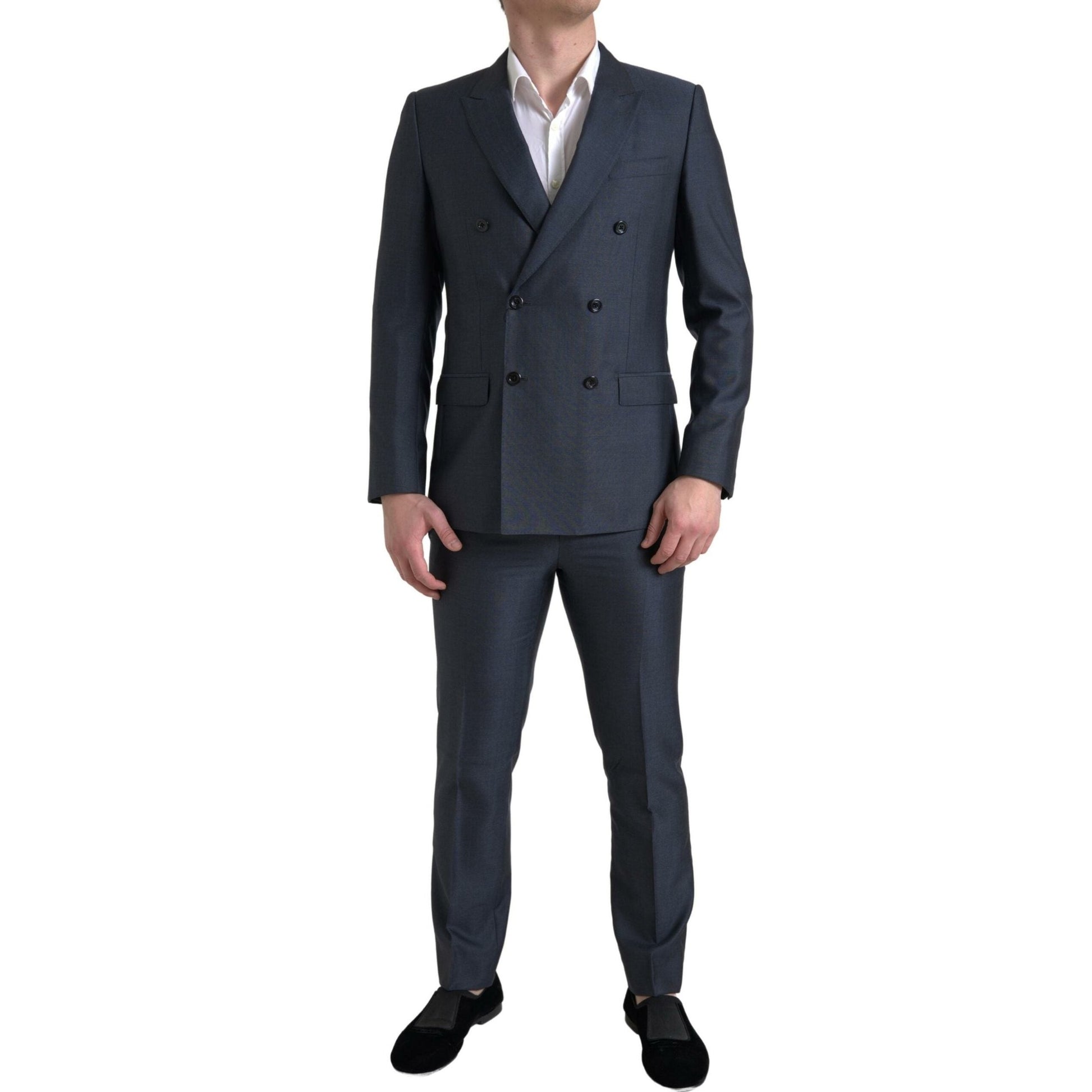 Dolce & Gabbana Blue 2 Piece Double Breasted MARTINI Suit