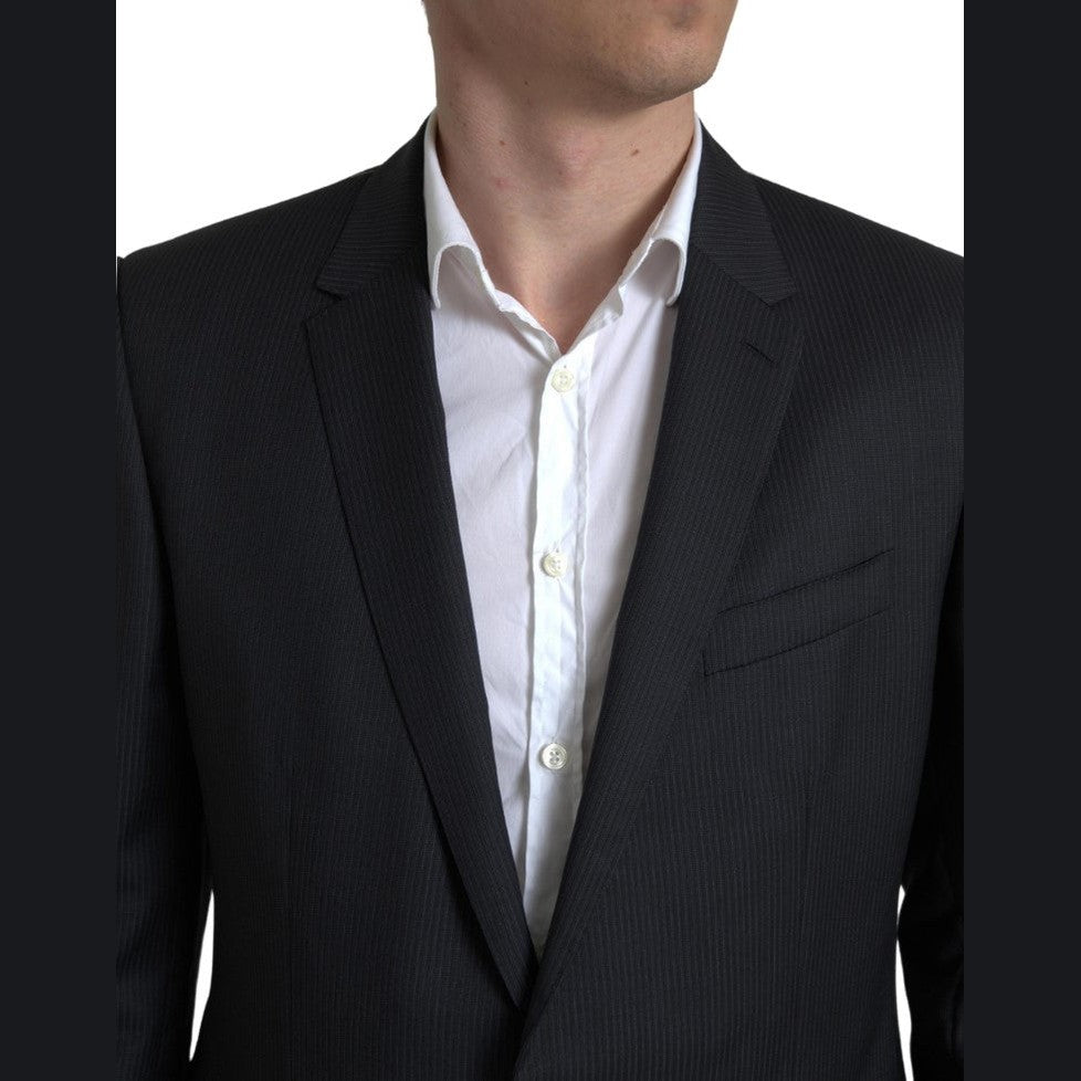 Dolce & Gabbana Black 2 Piece Single Breasted MARTINI Suit Dolce & Gabbana