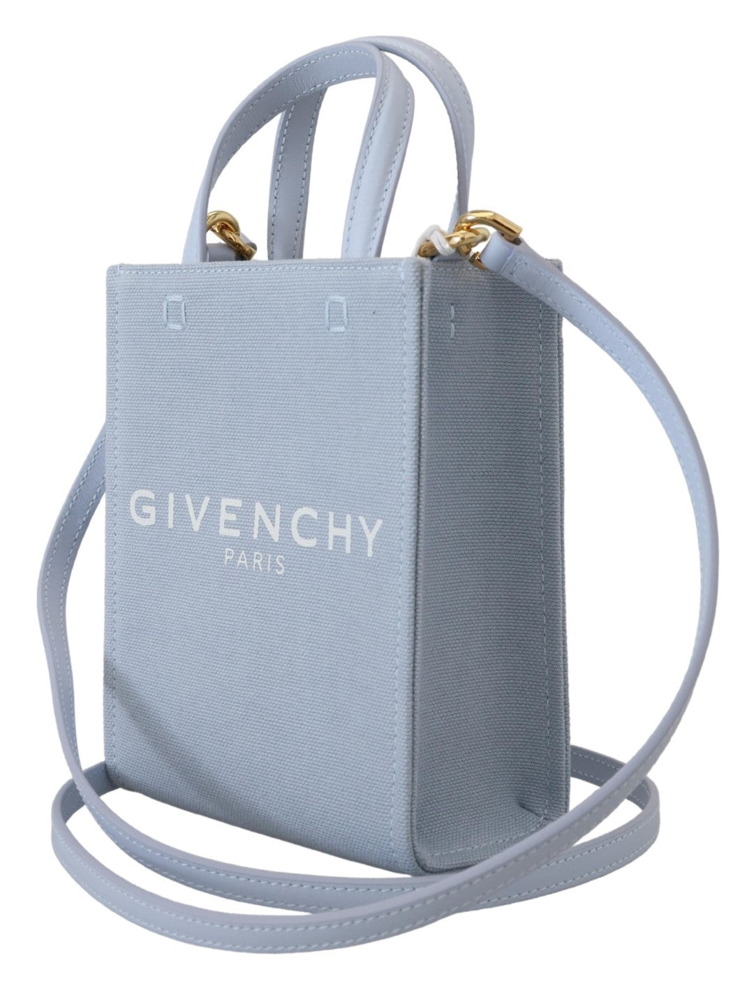 Givenchy Blue Coated Canvas Vertical Cloud Mini Shoulder Bag Givenchy
