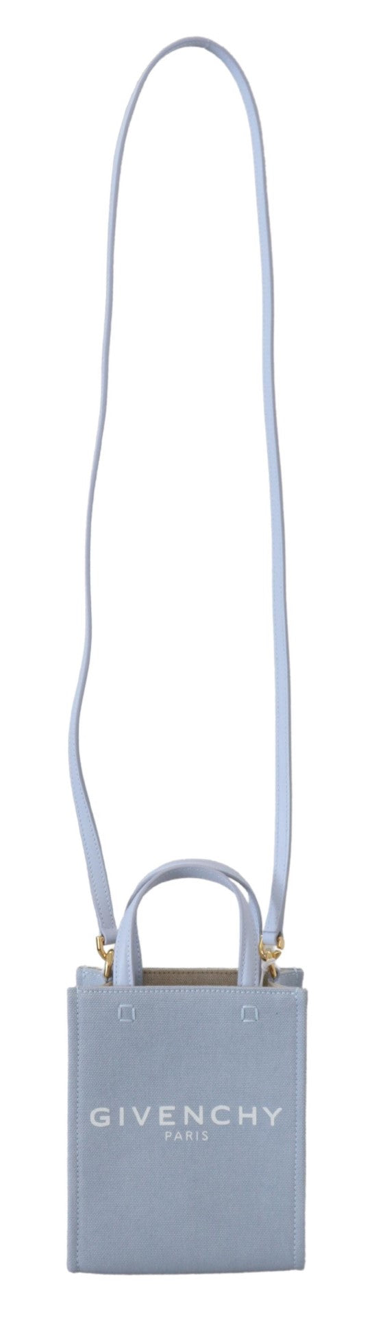 Givenchy Blue Coated Canvas Vertical Cloud Mini Shoulder Bag Givenchy