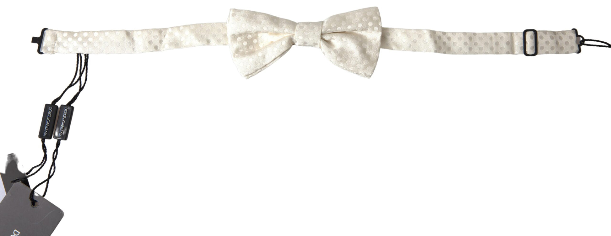 Dolce & Gabbana Ivory Fantasy Pattern Adjustable Neck Papillon Bow Tie Dolce & Gabbana