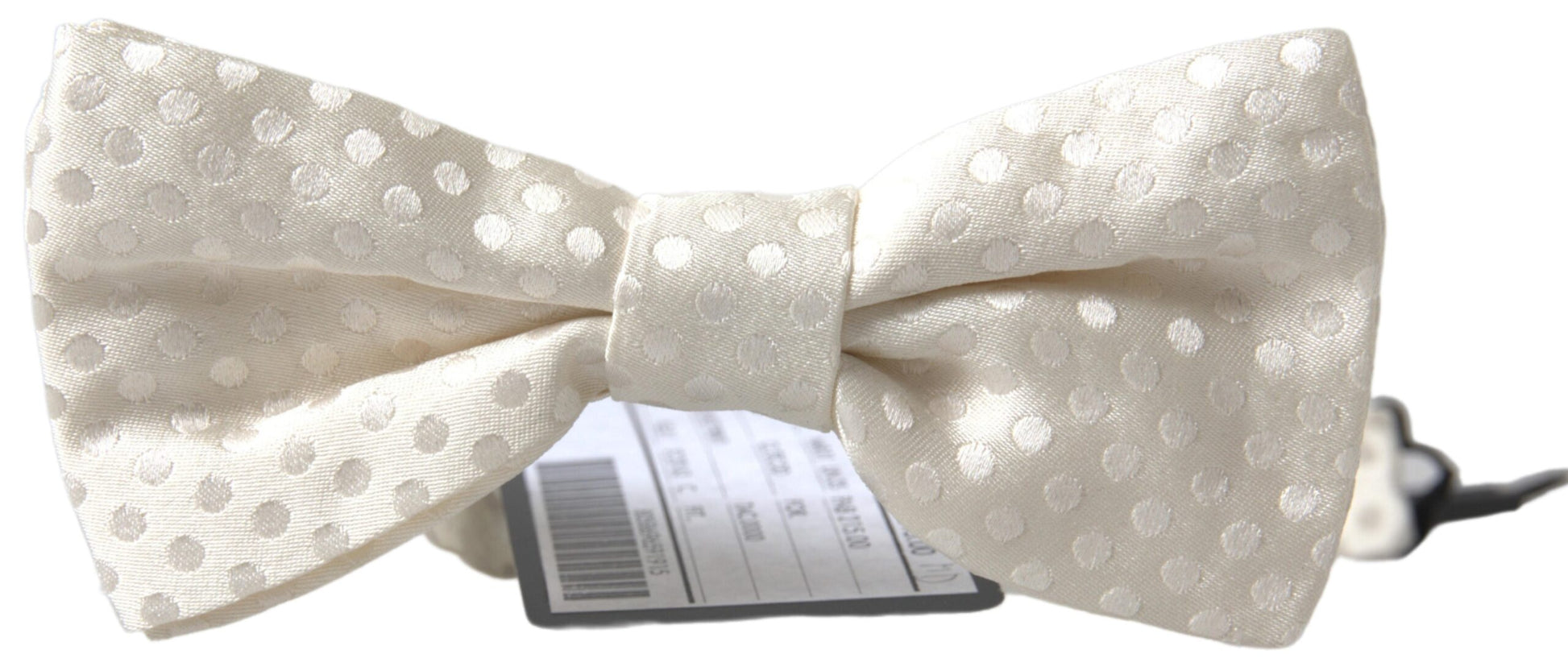 Dolce & Gabbana Ivory Fantasy Pattern Adjustable Neck Papillon Bow Tie Dolce & Gabbana