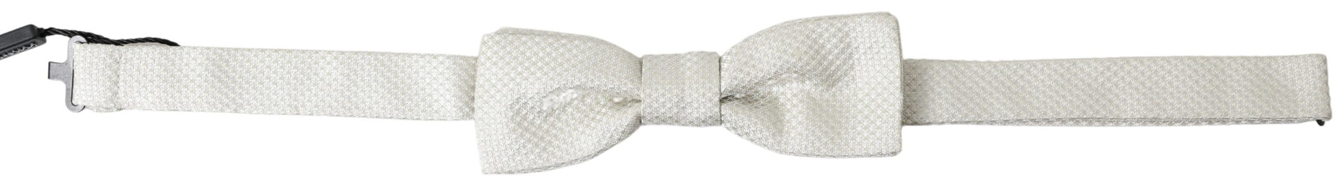 Dolce & Gabbana Ivory Silk Adjustable Neck Papillon Men Bow Tie Dolce & Gabbana