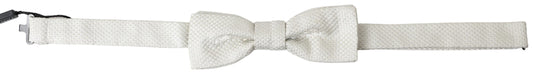 Dolce & Gabbana Ivory Silk Adjustable Neck Papillon Men Bow Tie Dolce & Gabbana