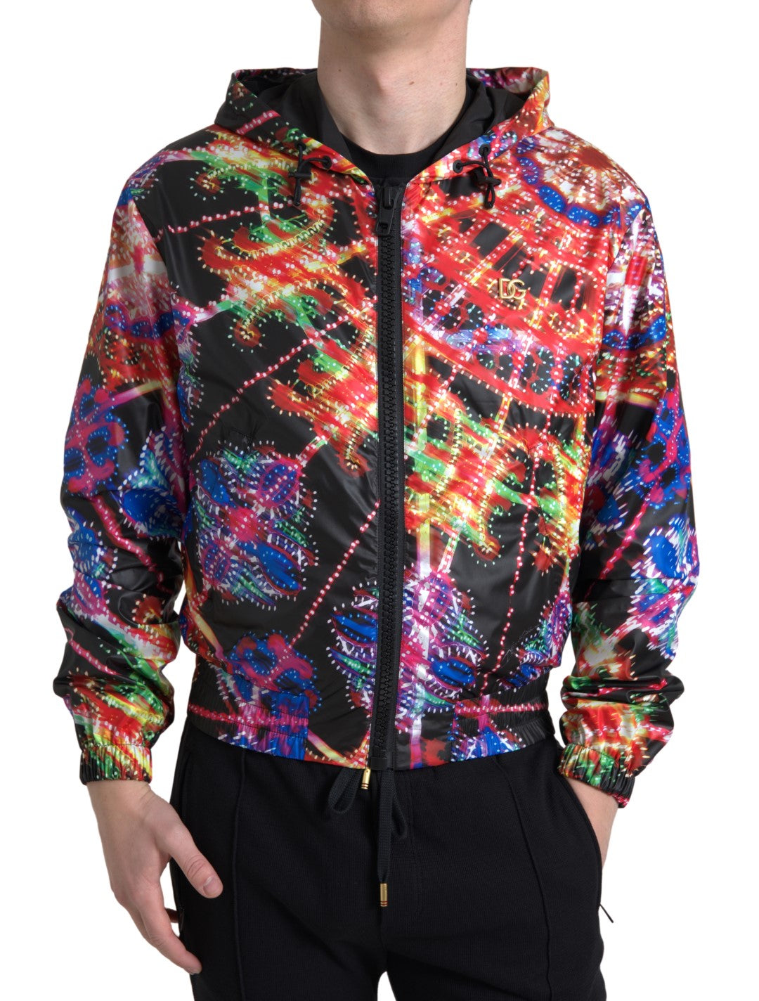 Dolce & Gabbana Multicolor Hooded Sweatshirt Sweater Dolce & Gabbana