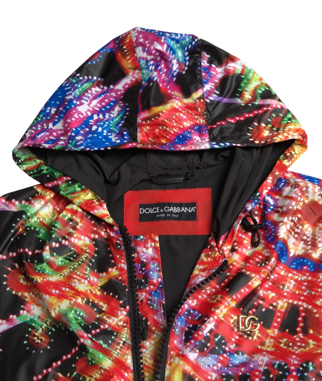 Dolce & Gabbana Multicolor Hooded Sweatshirt Sweater Dolce & Gabbana