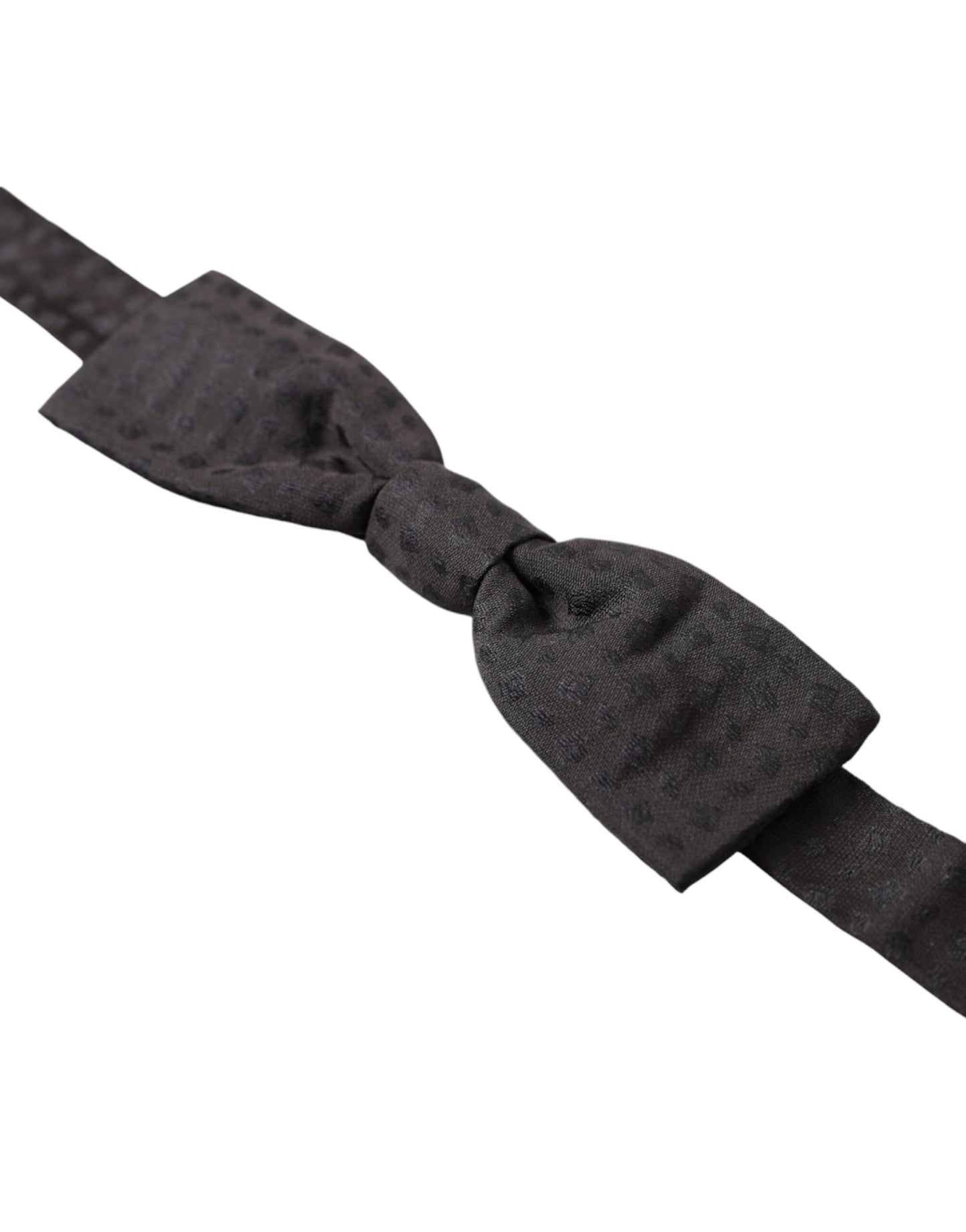 Dolce & Gabbana Brown Fantasy Silk Adjustable Neck Men Papillon Bow Tie Dolce & Gabbana