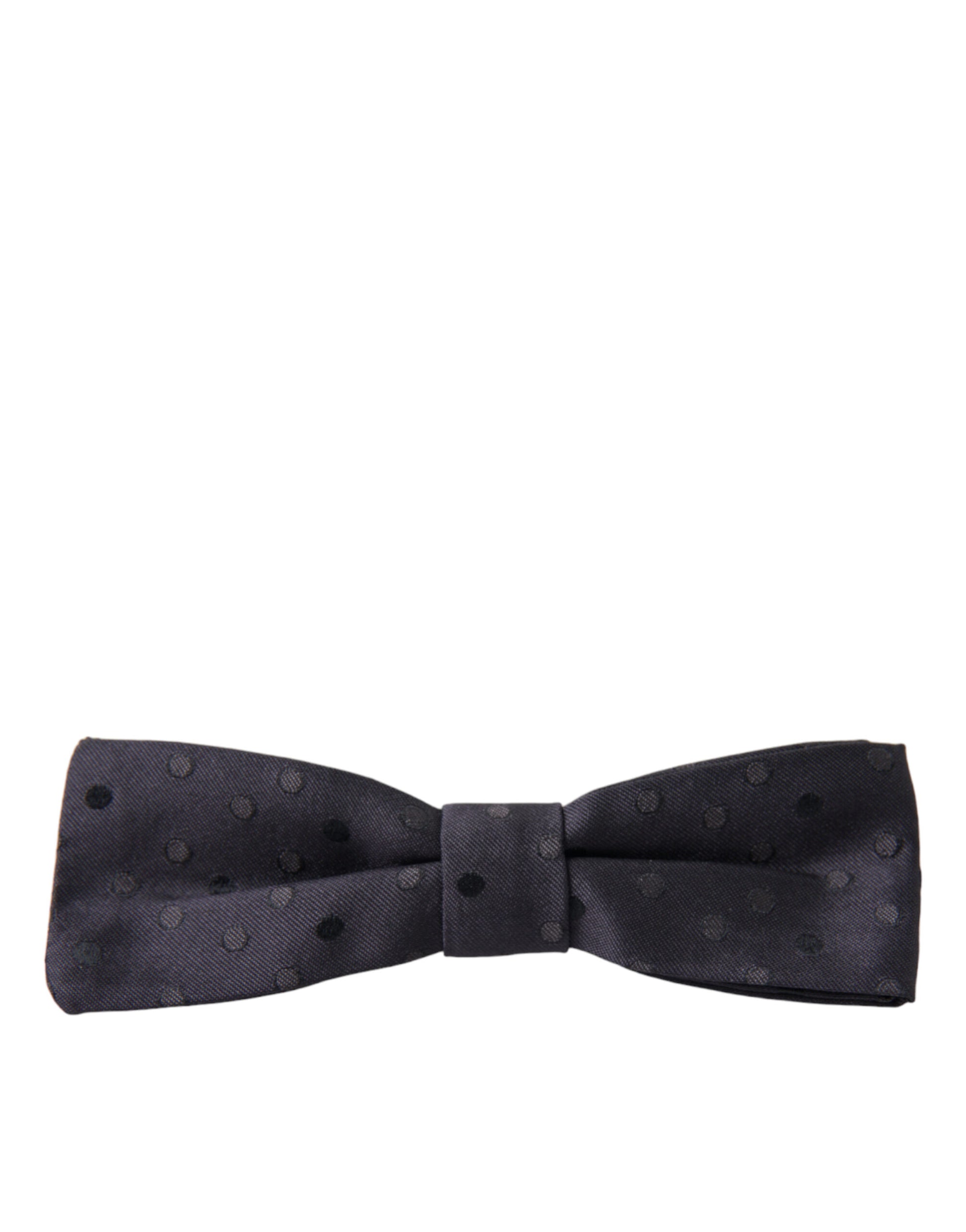 Dolce & Gabbana Blue Polka Dot Silk Adjustable Neck Men Papillon Bow Tie Dolce & Gabbana
