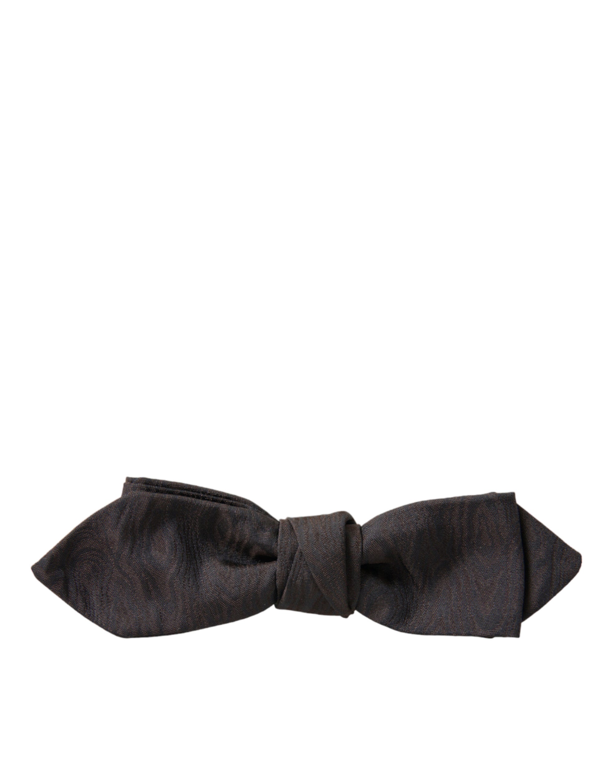 Dolce & Gabbana Brown Polyester Silk Adjustable Neck Men Papillon Bow Tie Dolce & Gabbana