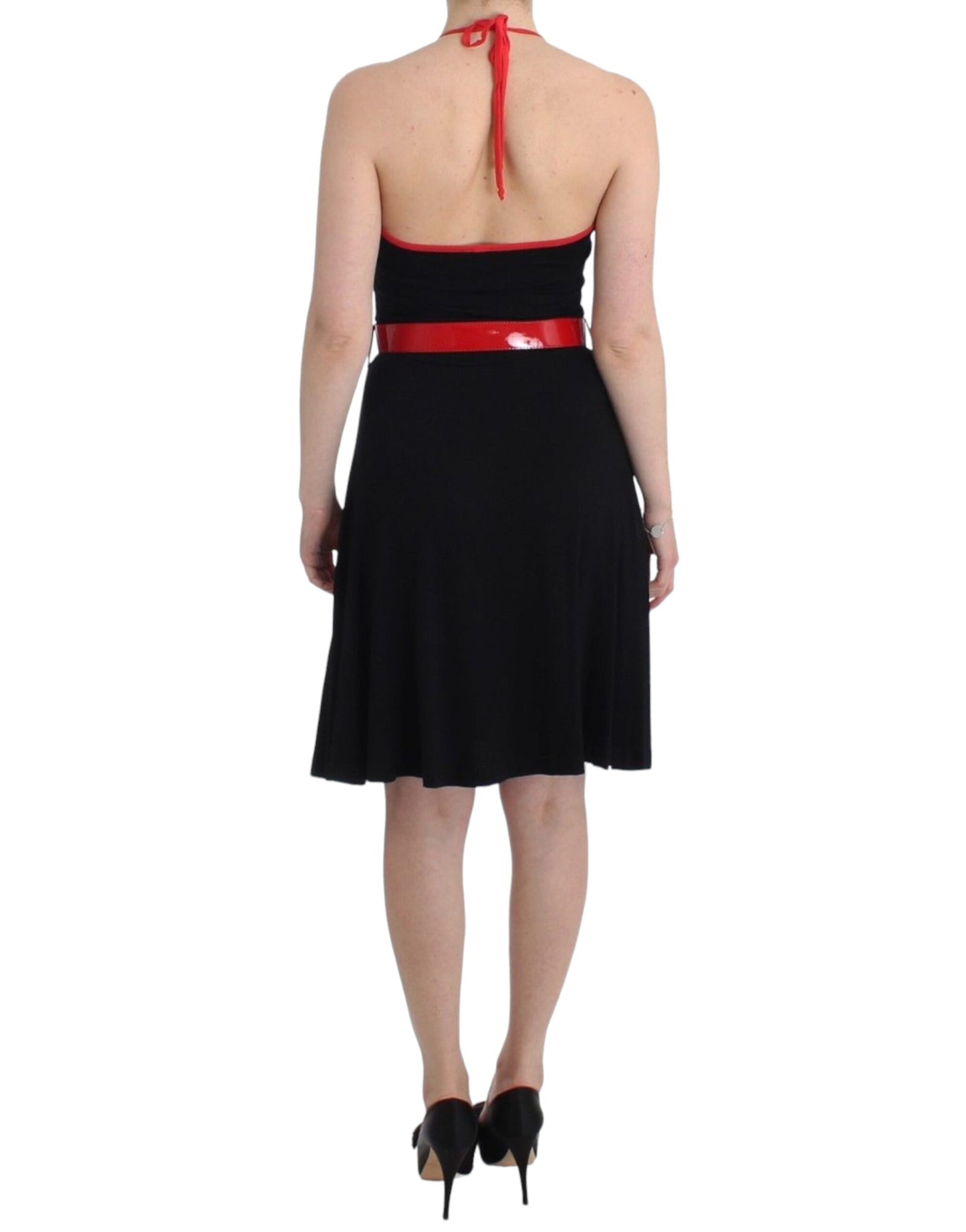 Roccobarocco Black belted palladio dress Roccobarocco