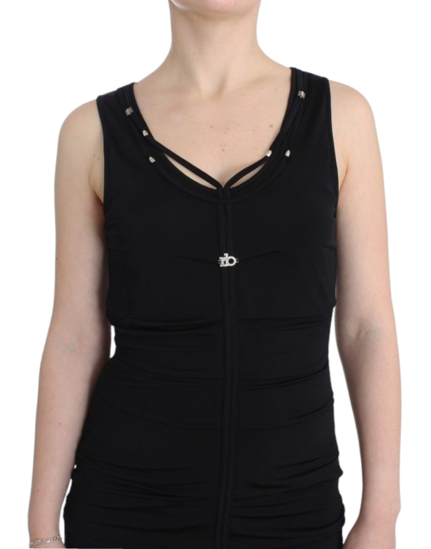 Roccobarocco Black pencil sheath dress Roccobarocco