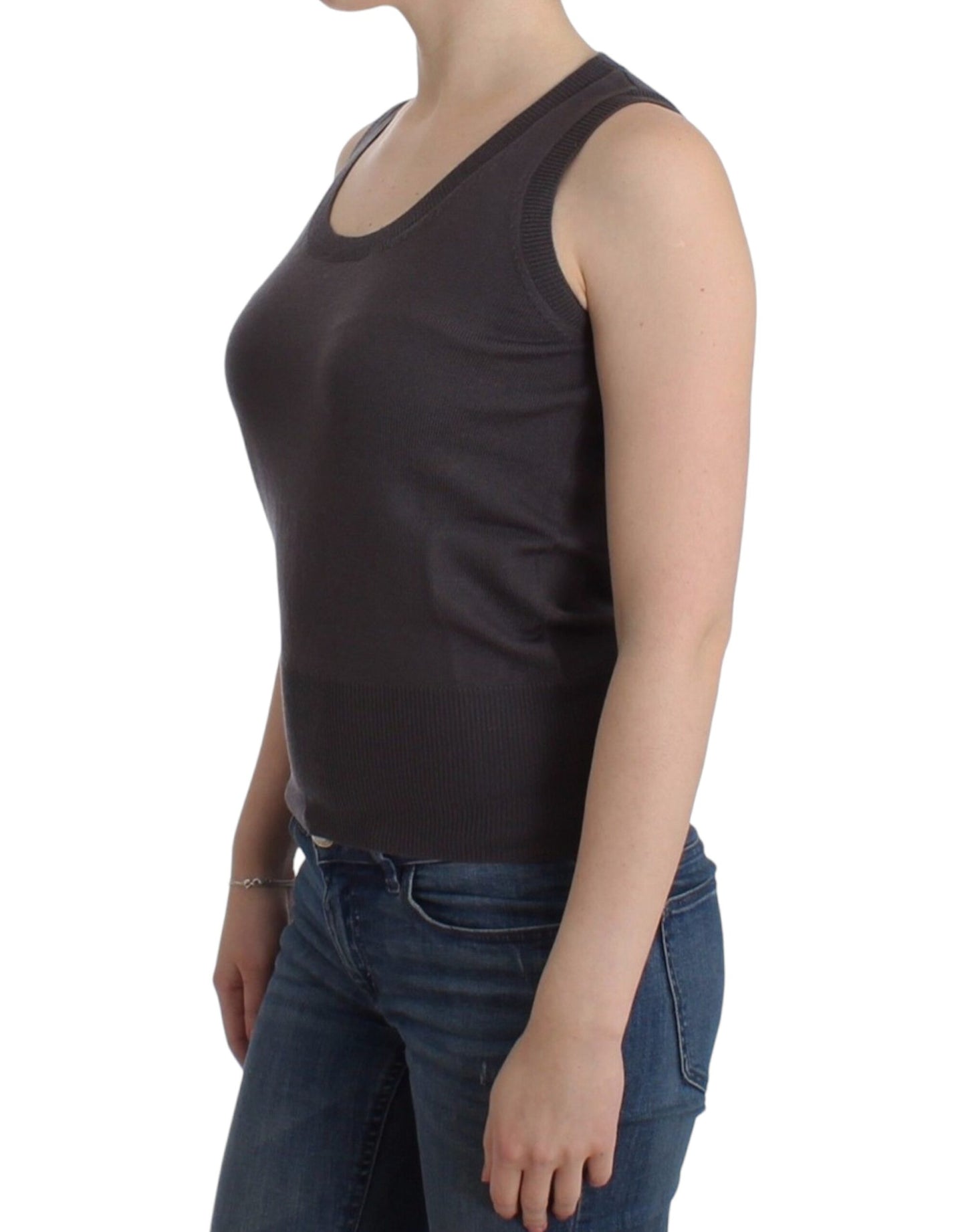 John Galliano Brown knit tank top John Galliano