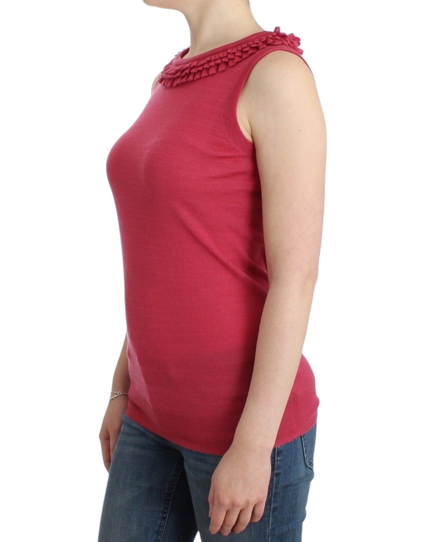 John Galliano Pink wool knit top John Galliano