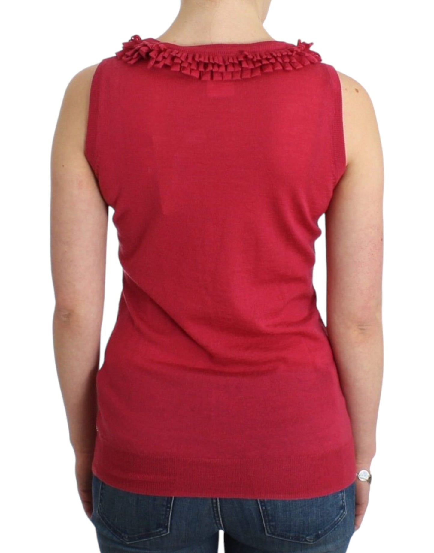 John Galliano Pink wool knit top John Galliano
