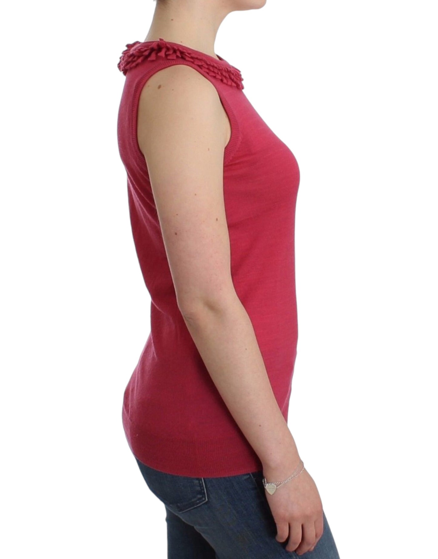 John Galliano Pink wool knit top John Galliano