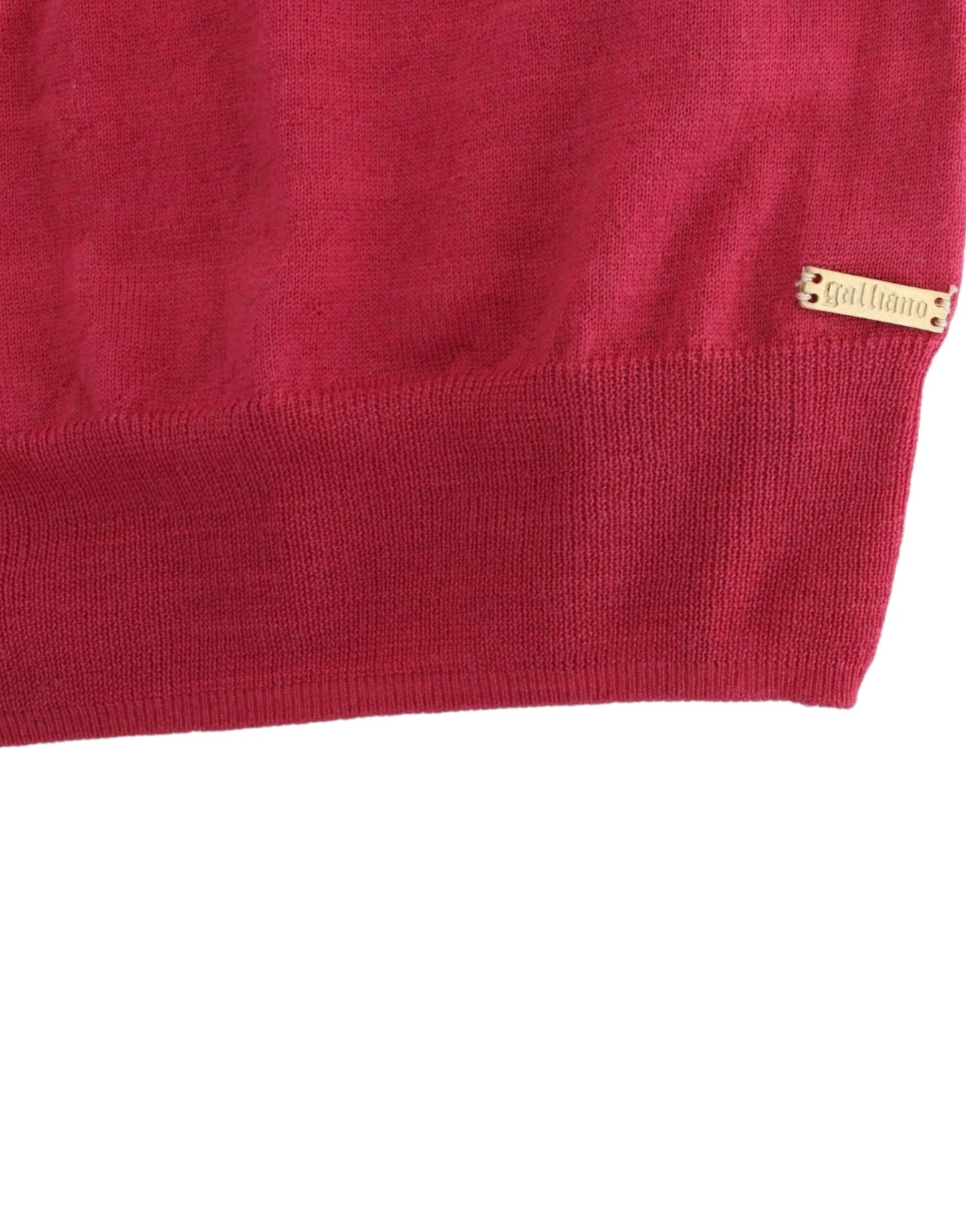John Galliano Pink wool knit top John Galliano