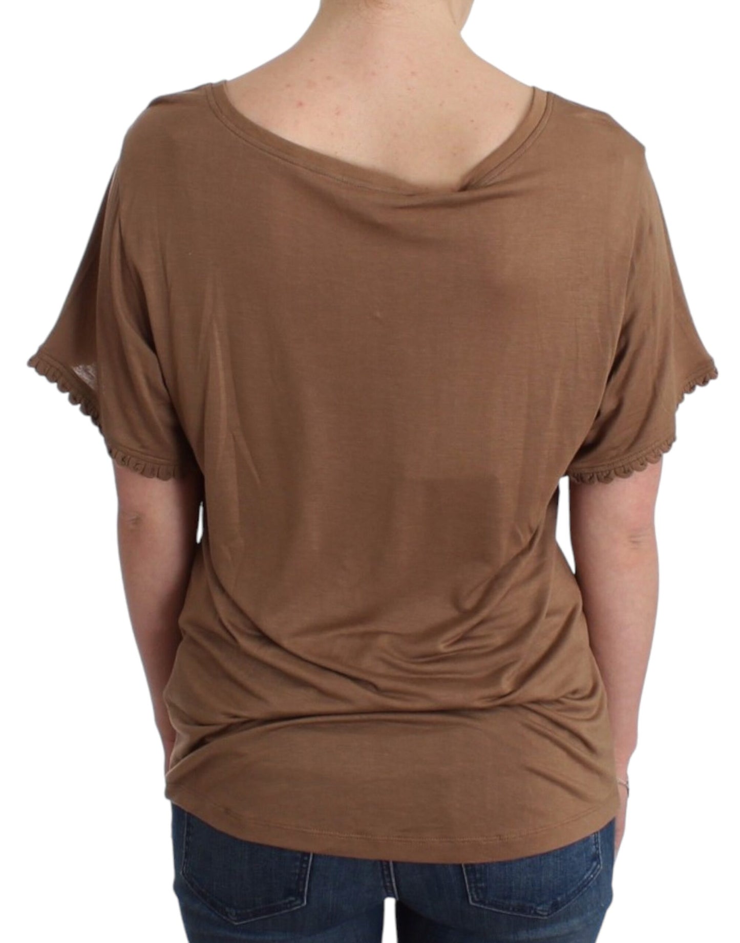 John Galliano Brown shortsleeved top John Galliano