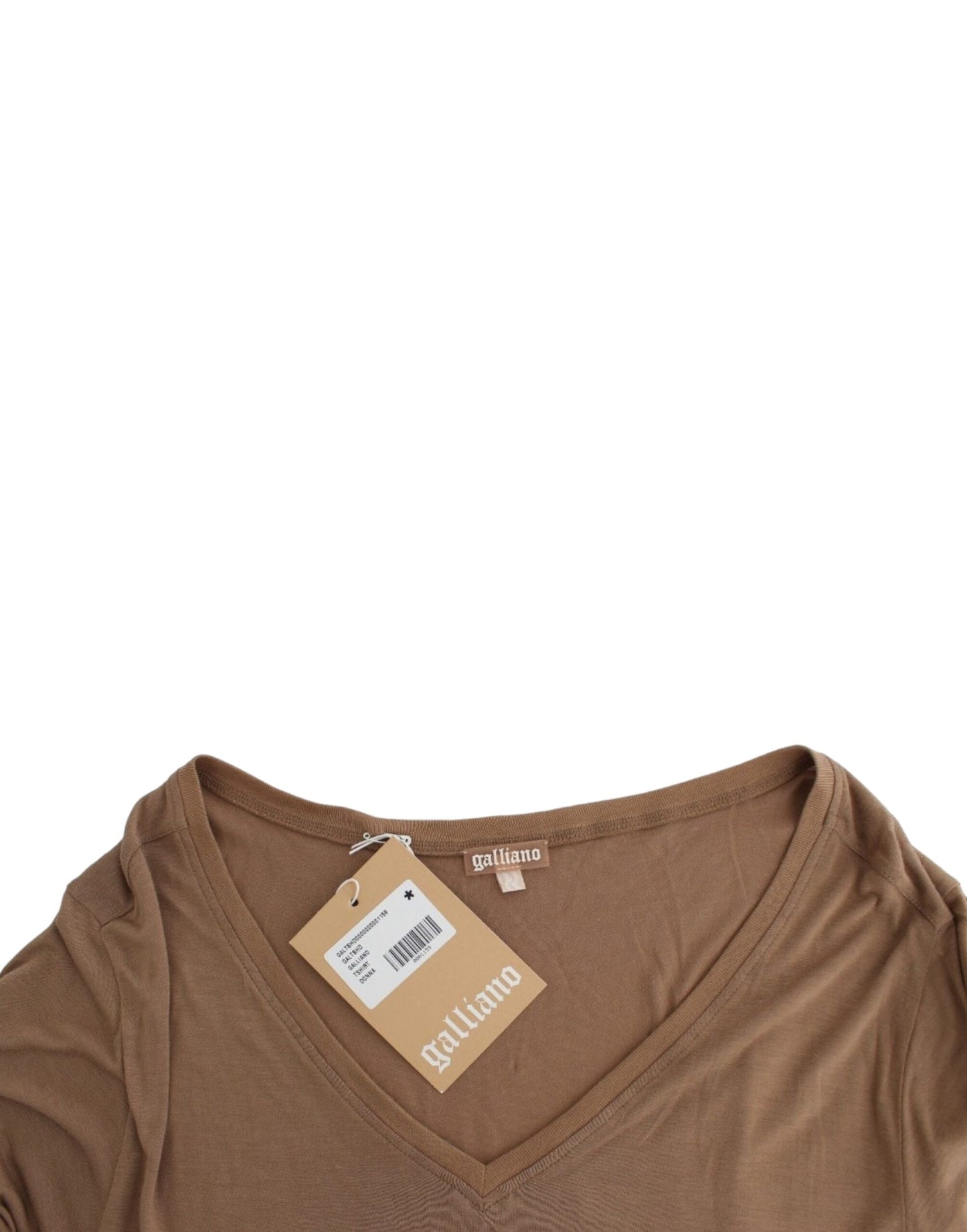 John Galliano Brown shortsleeved top John Galliano
