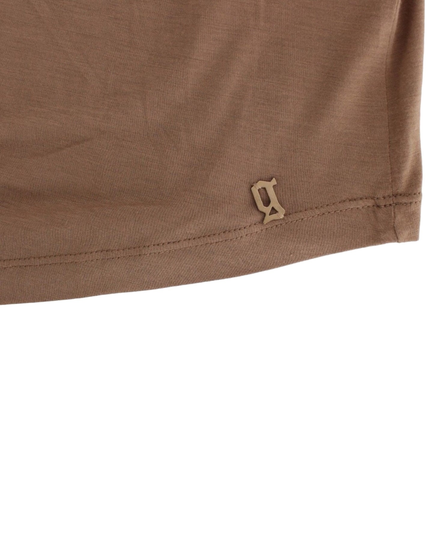 John Galliano Brown shortsleeved top John Galliano