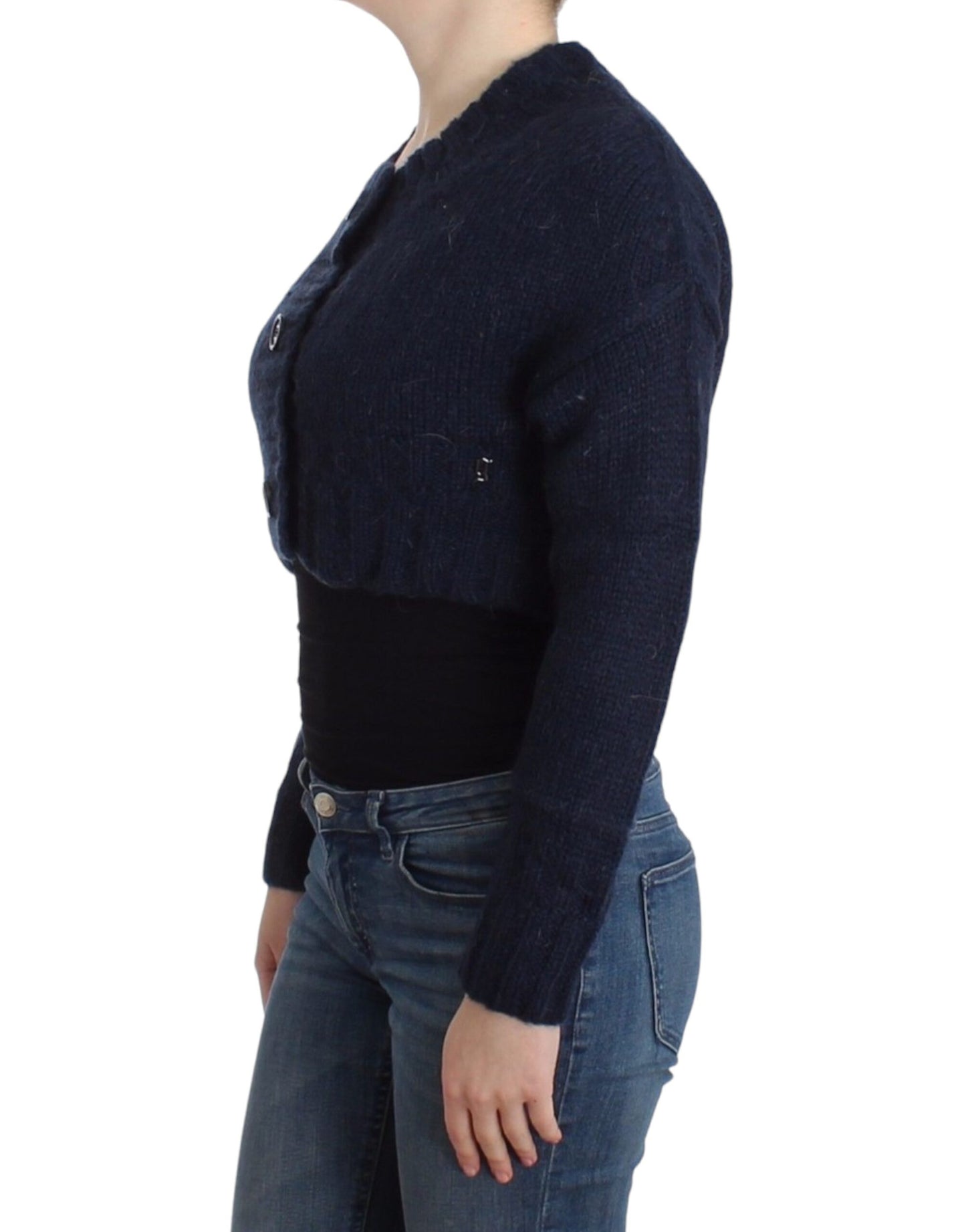 John Galliano Blue cropped cardigan John Galliano