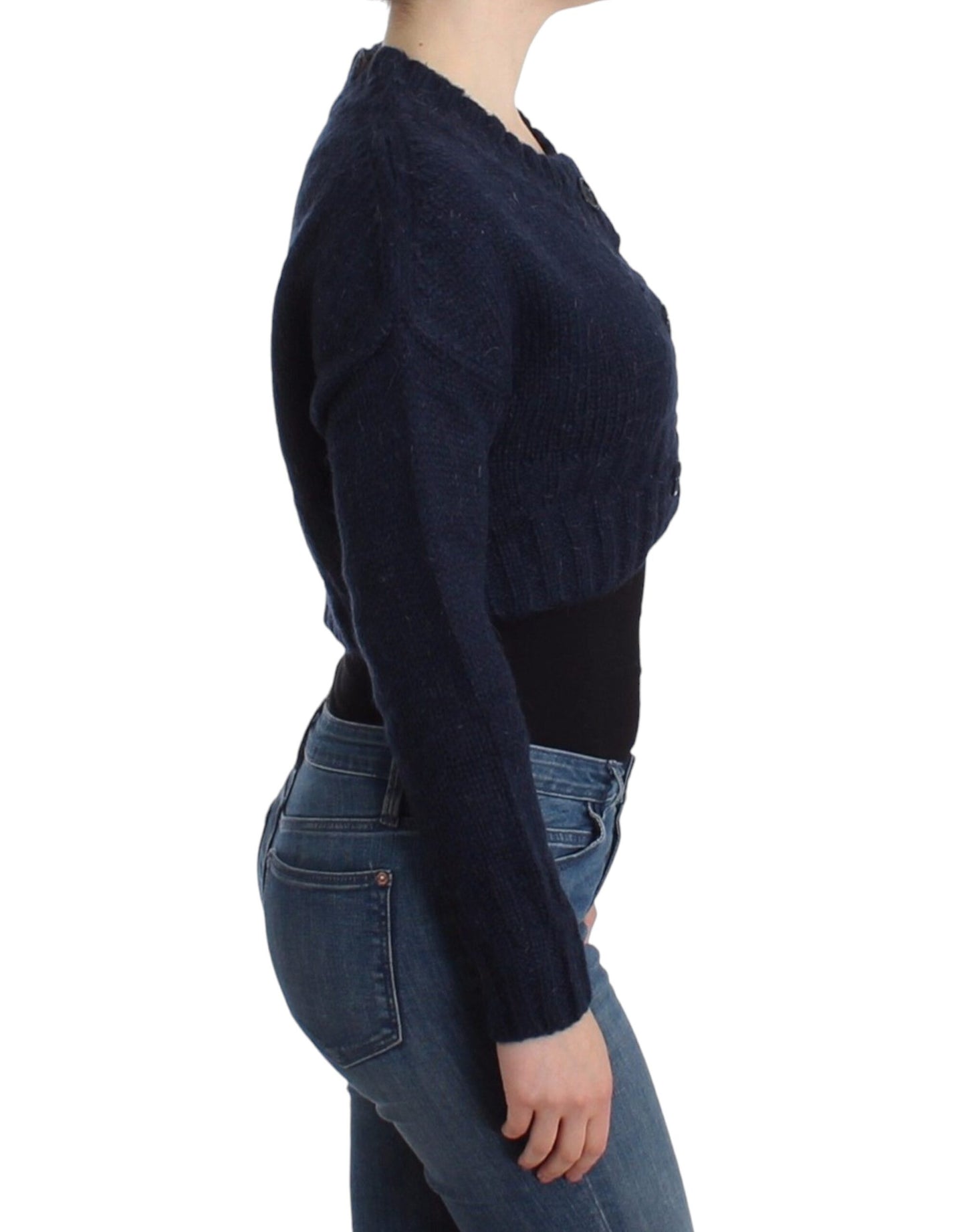 John Galliano Blue cropped cardigan John Galliano