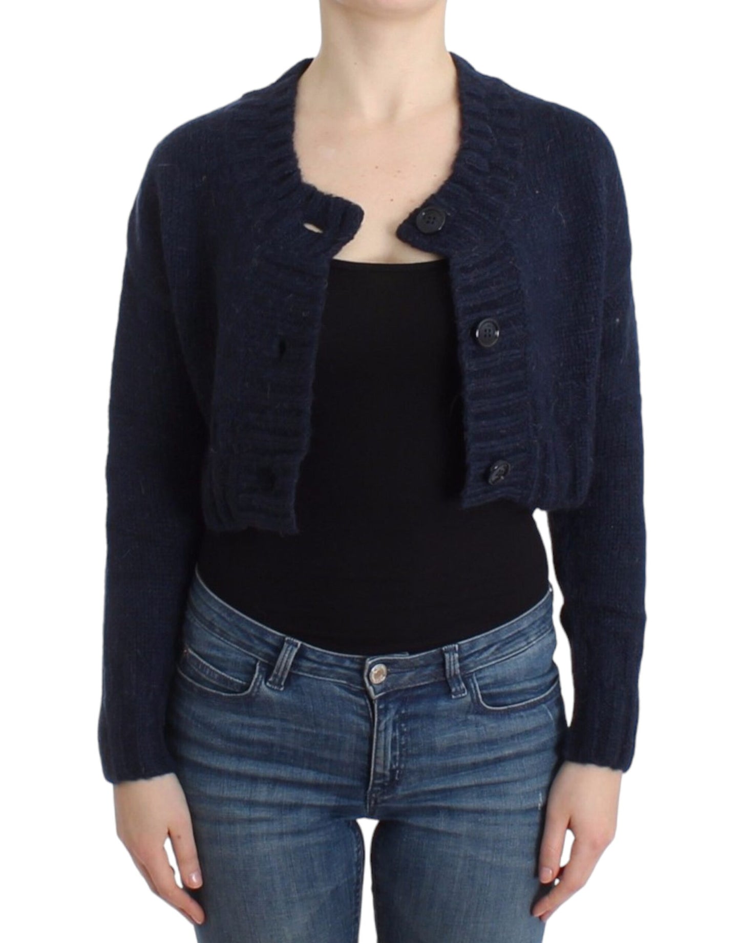 John Galliano Blue cropped cardigan John Galliano