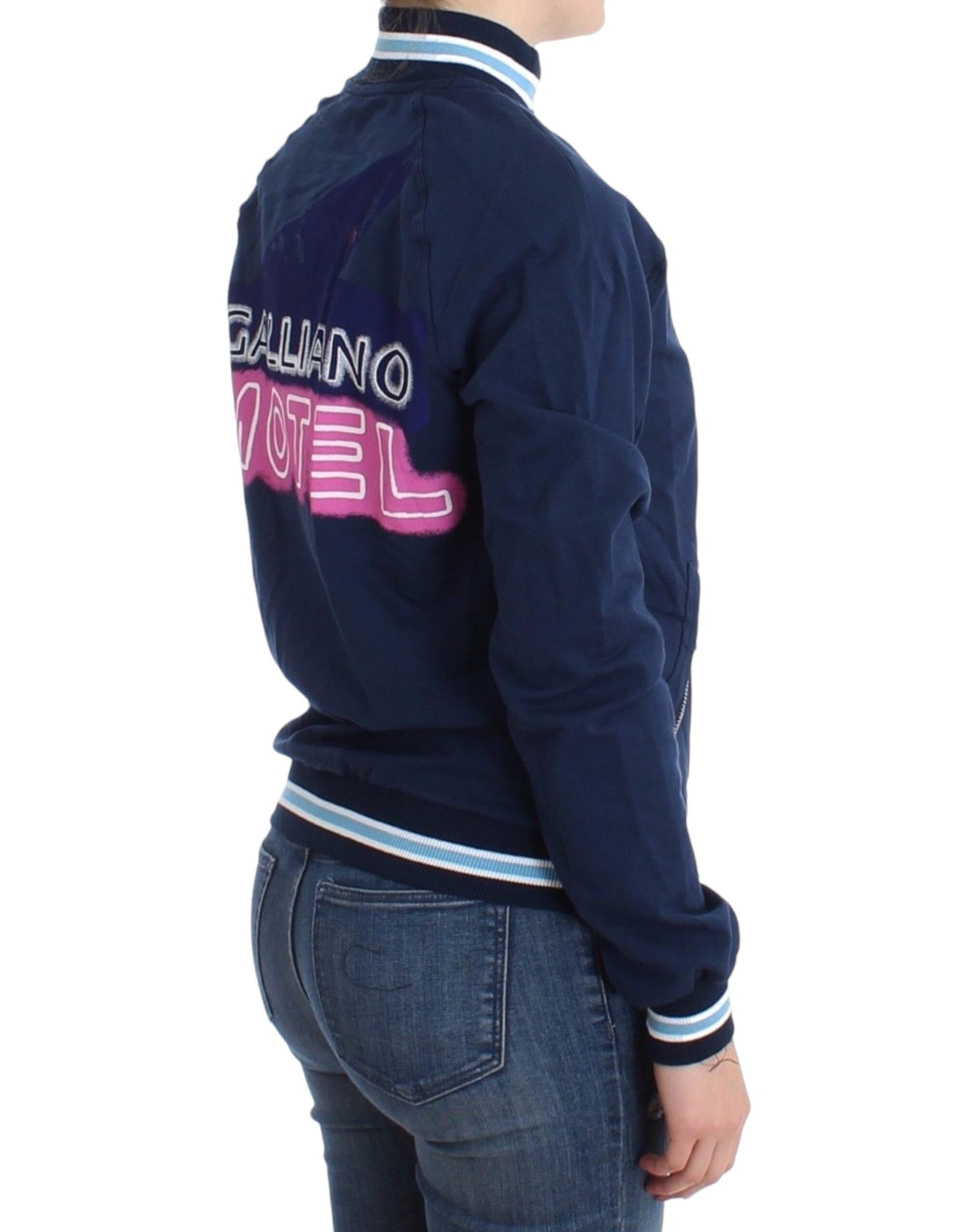 John Galliano Blue zip cotton cardigan John Galliano