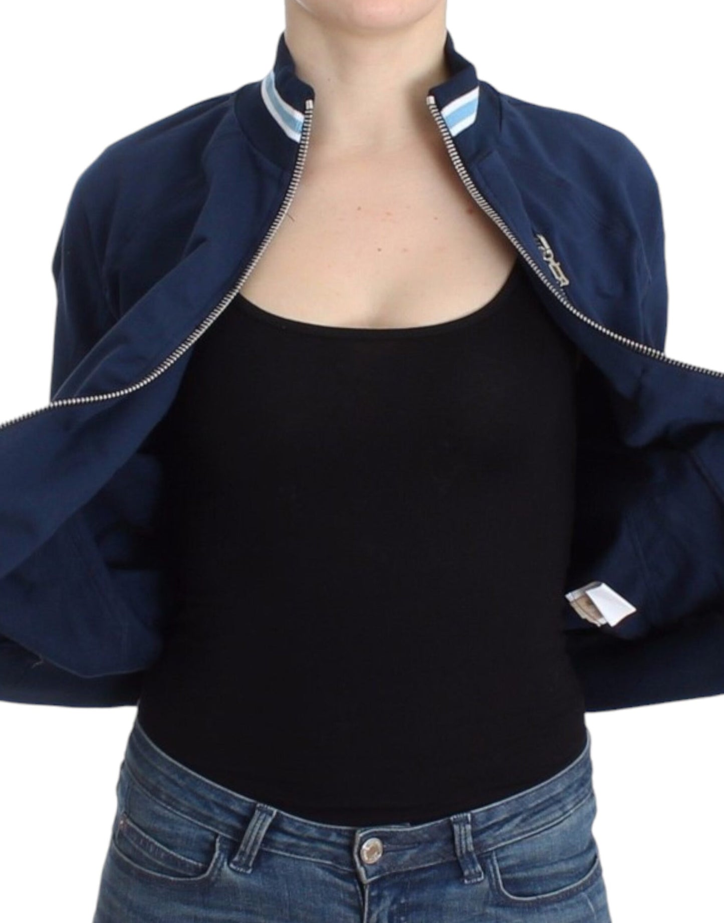 John Galliano Blue zip cotton cardigan John Galliano