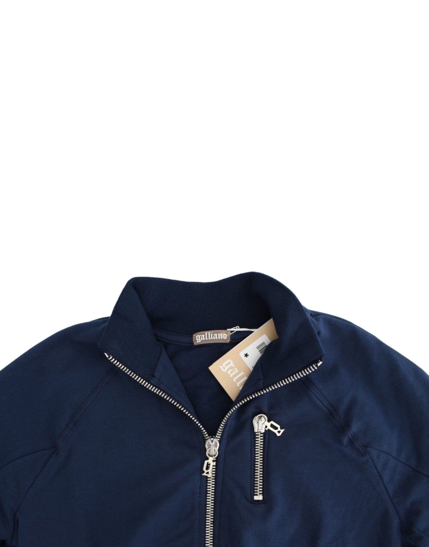 John Galliano Blue zip cotton cardigan John Galliano