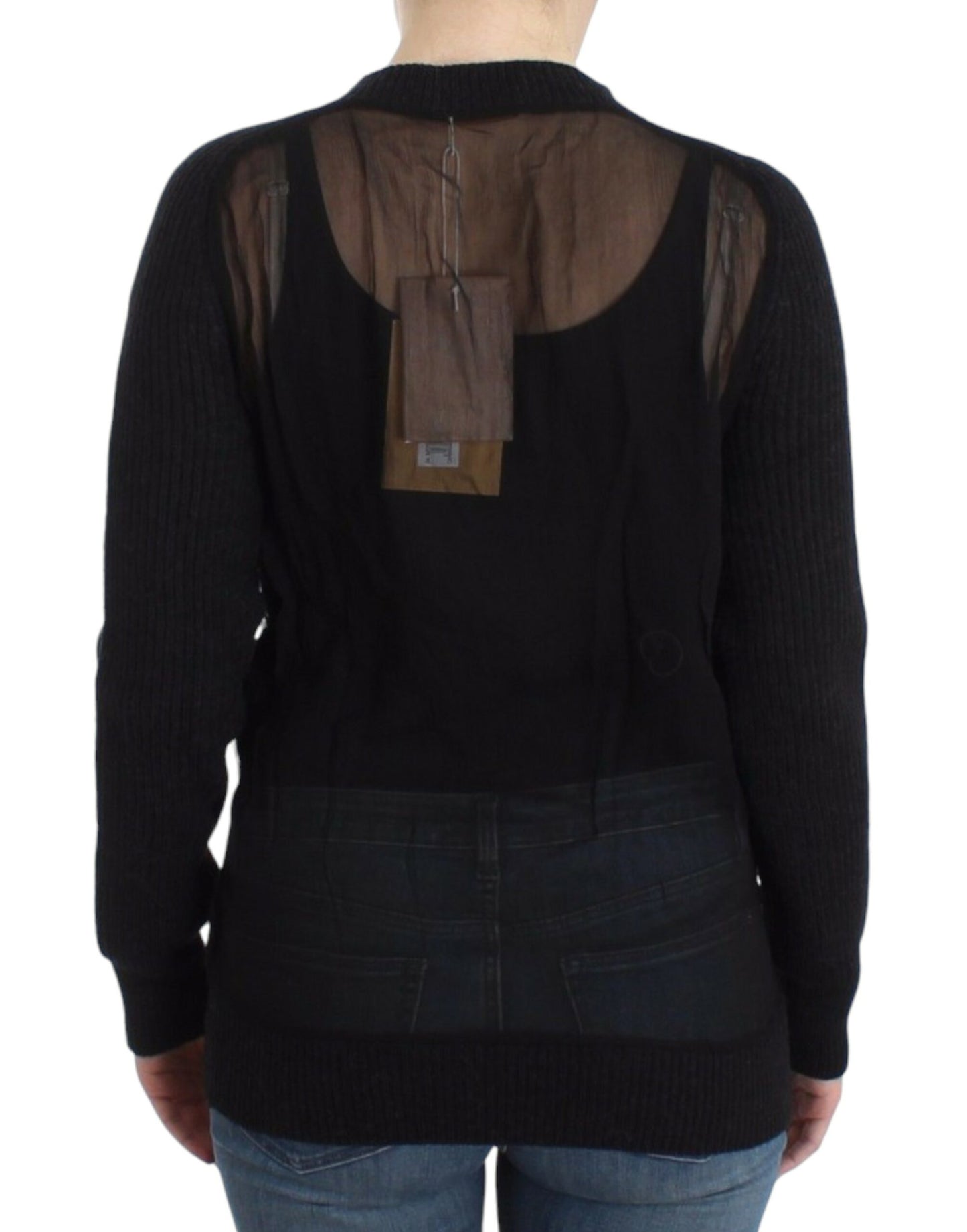 John Galliano Black wool cardigan John Galliano