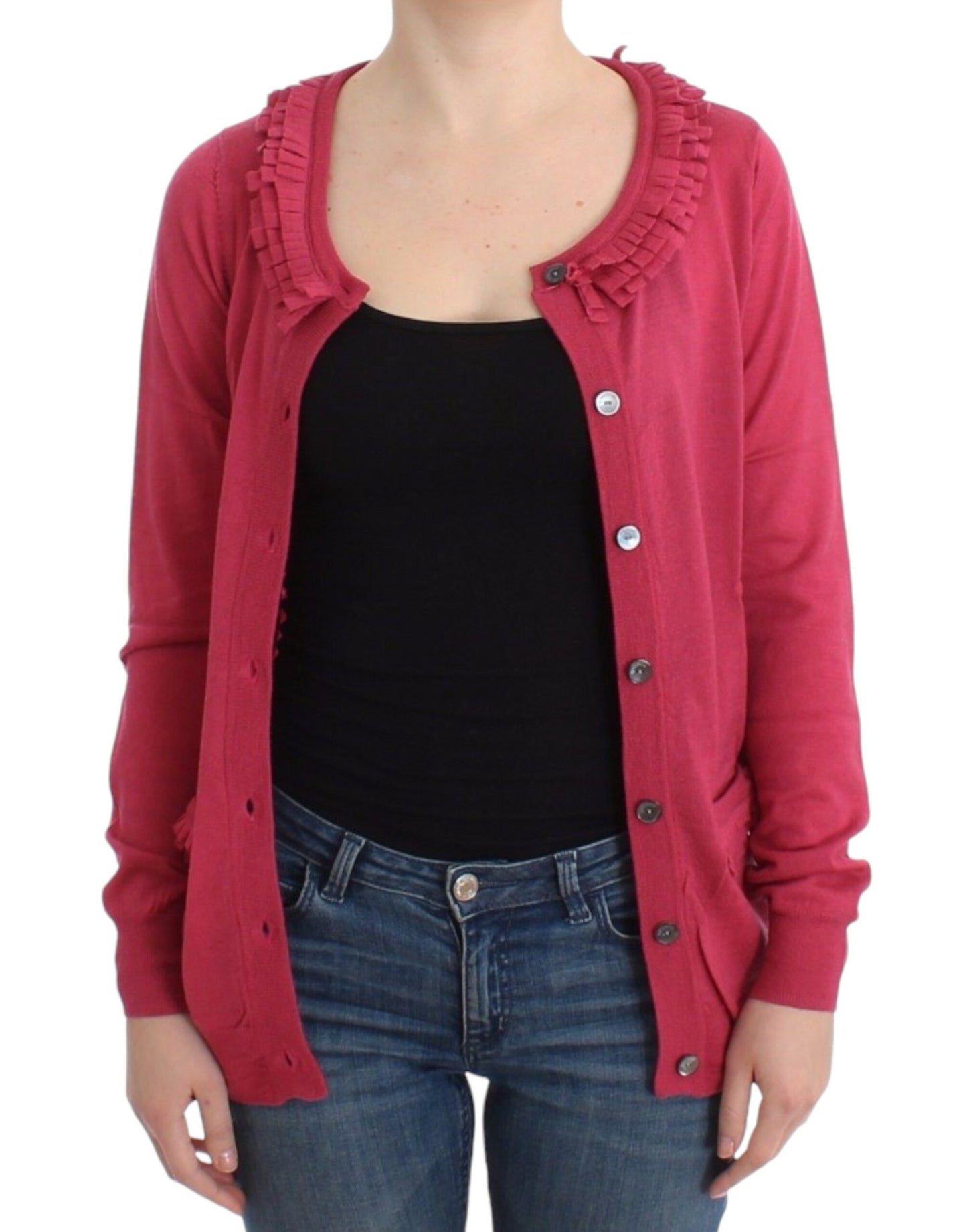 John Galliano Pink wool cardigan John Galliano