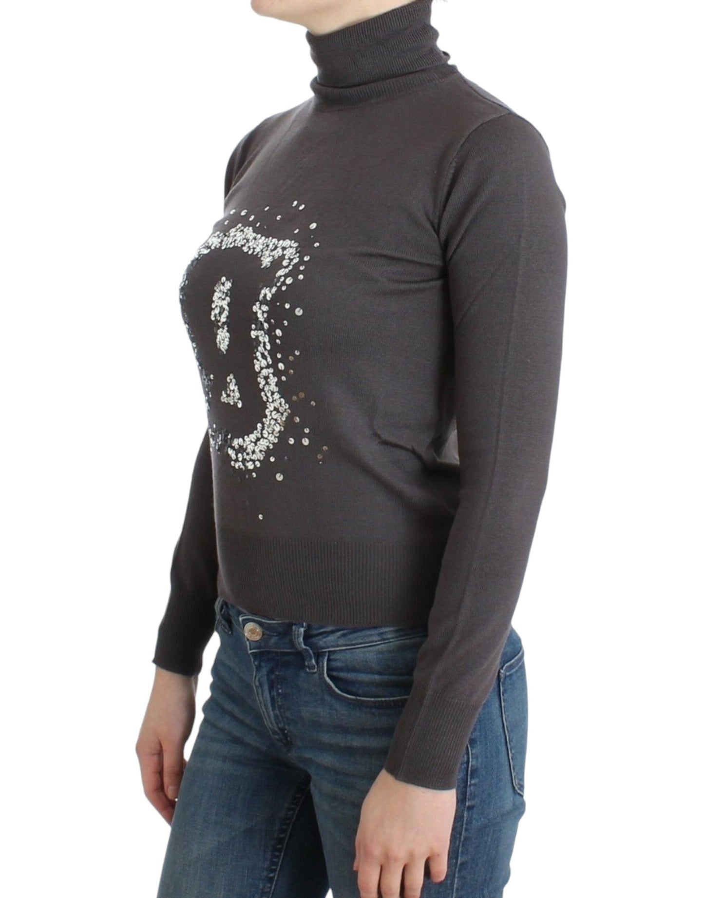 John Galliano Brown turtleneck cotton sweater John Galliano