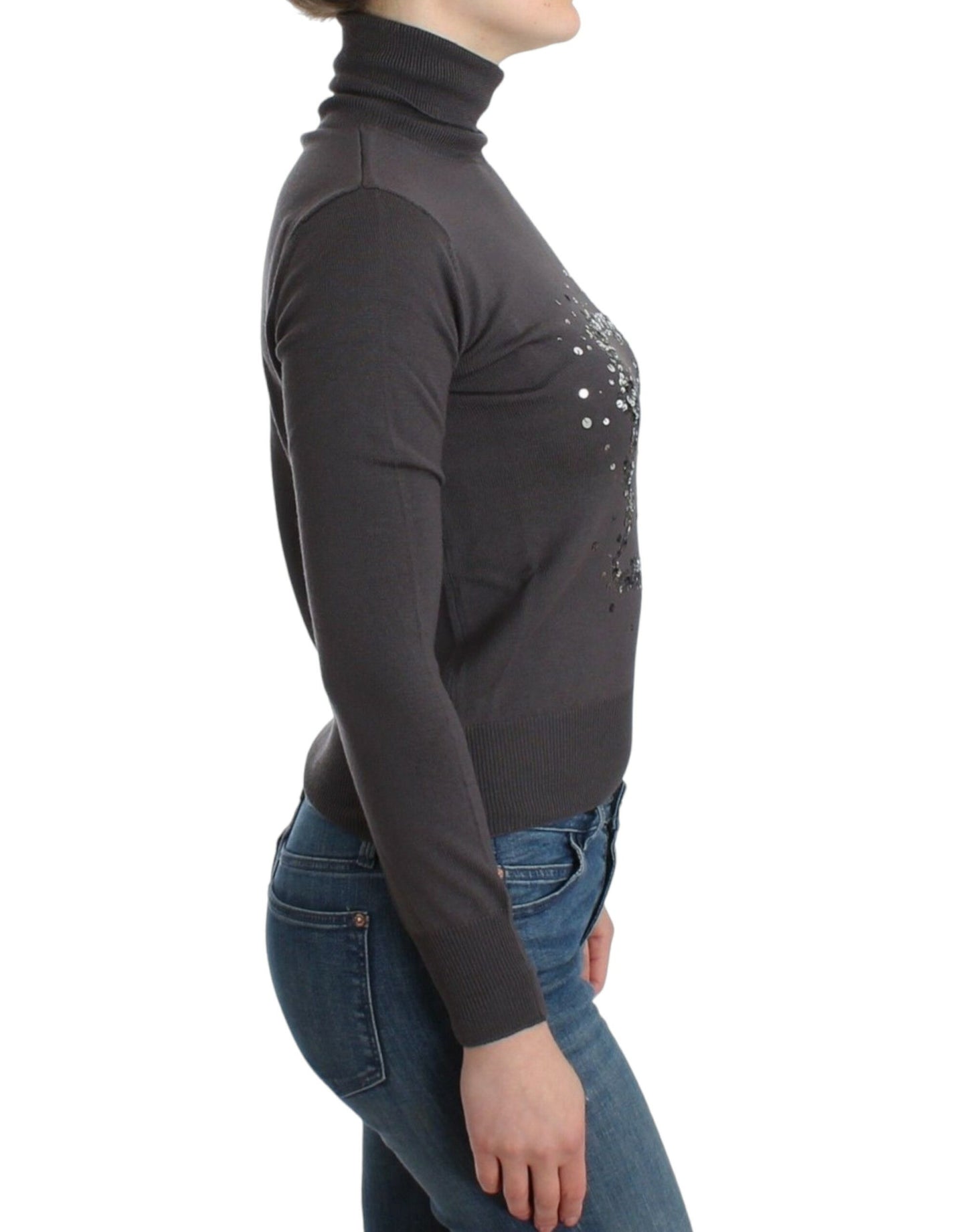 John Galliano Brown turtleneck cotton sweater John Galliano