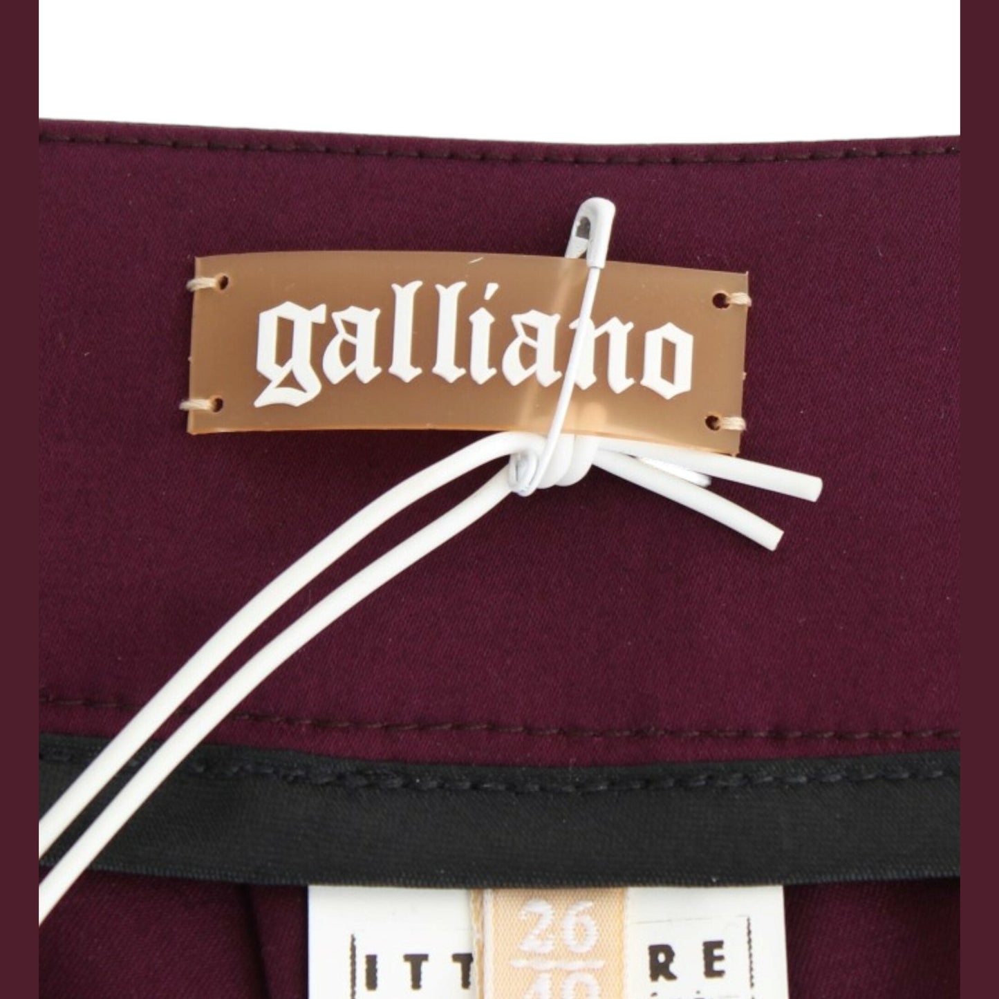 John Galliano Purple slim fit pants