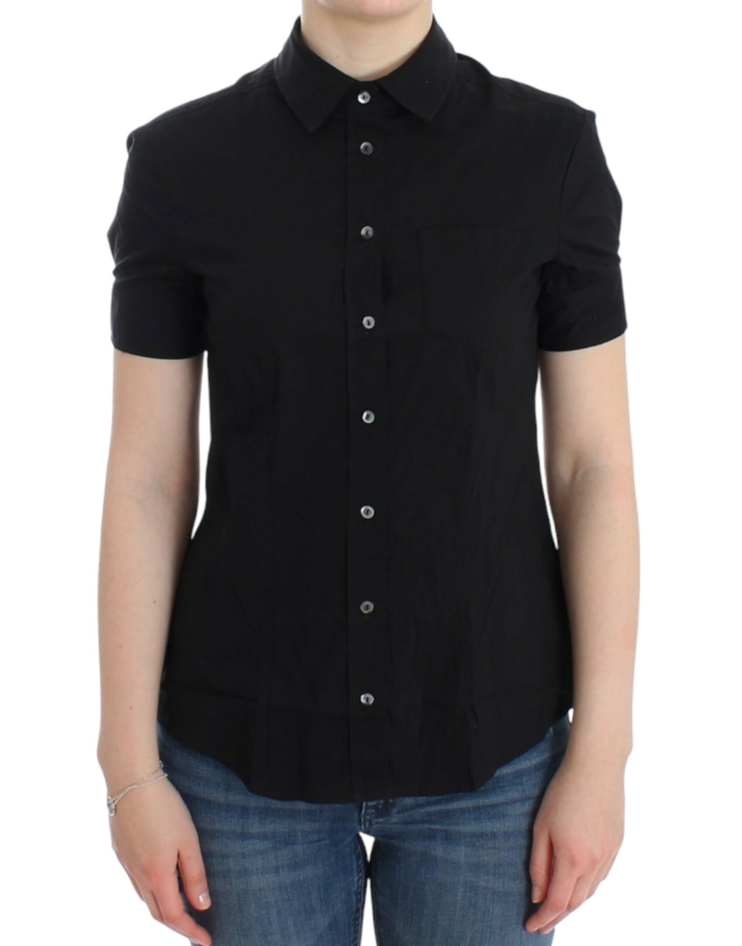John Galliano Black cotton shirt top John Galliano