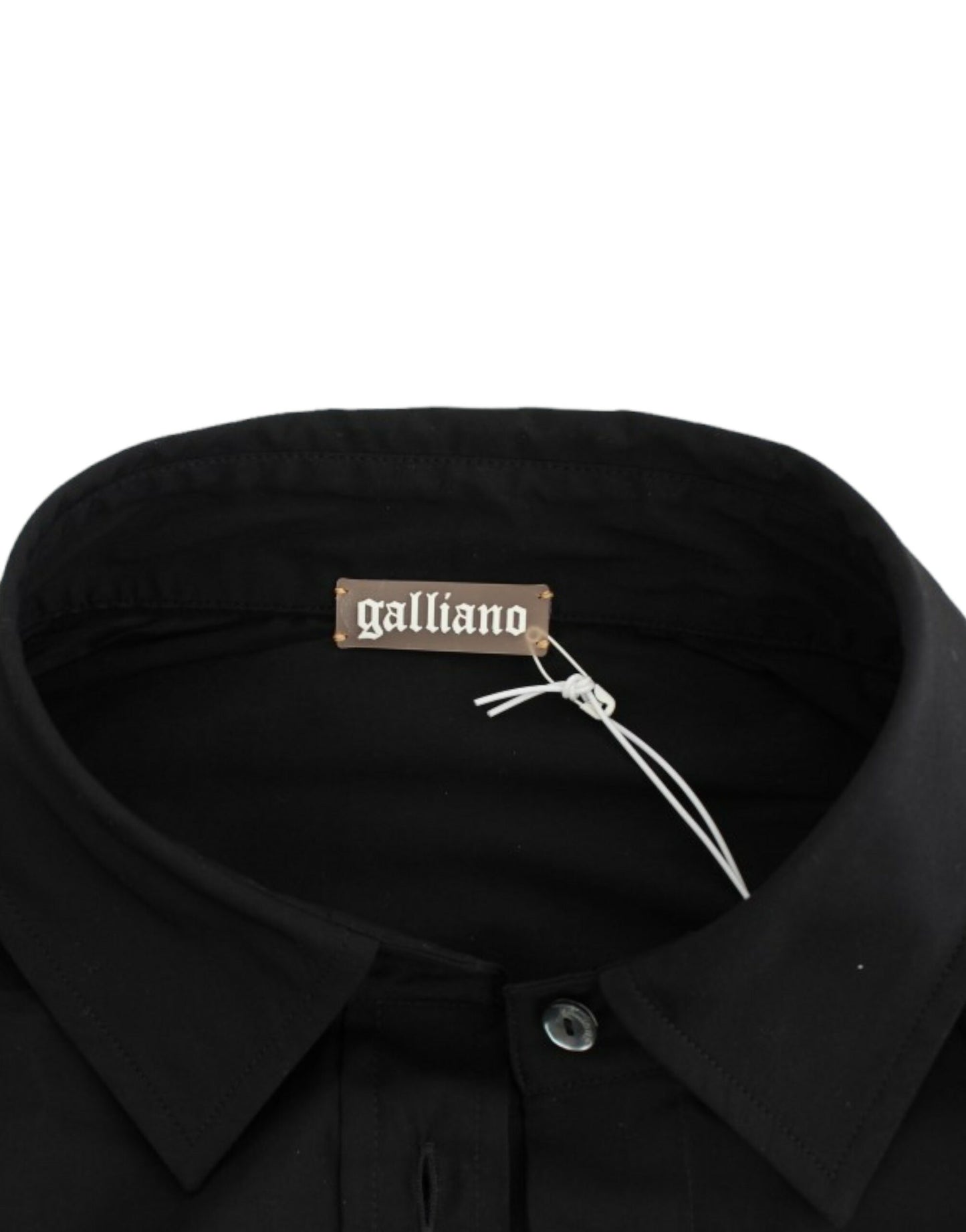 John Galliano Black cotton shirt top John Galliano