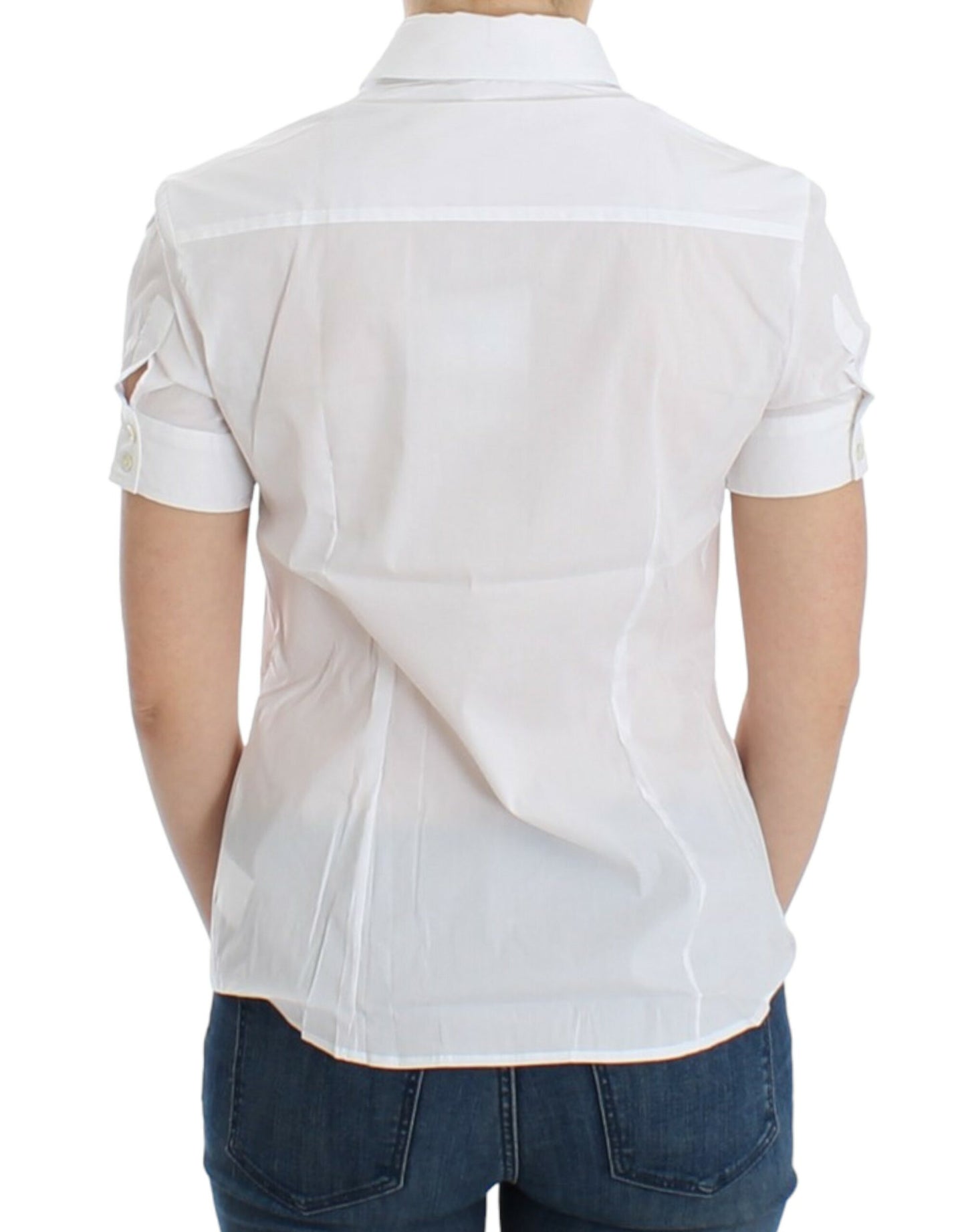 John Galliano White Cotton Shirt Top John Galliano