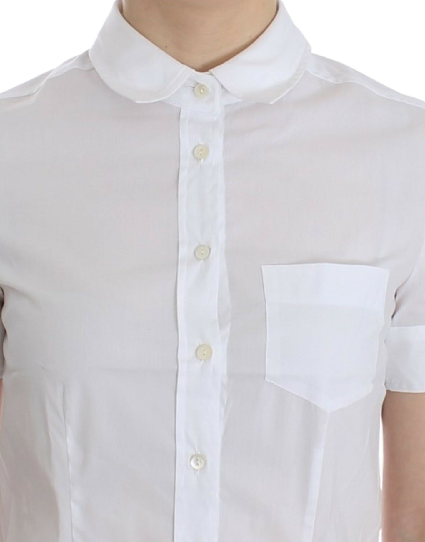 John Galliano White Cotton Shirt Top John Galliano