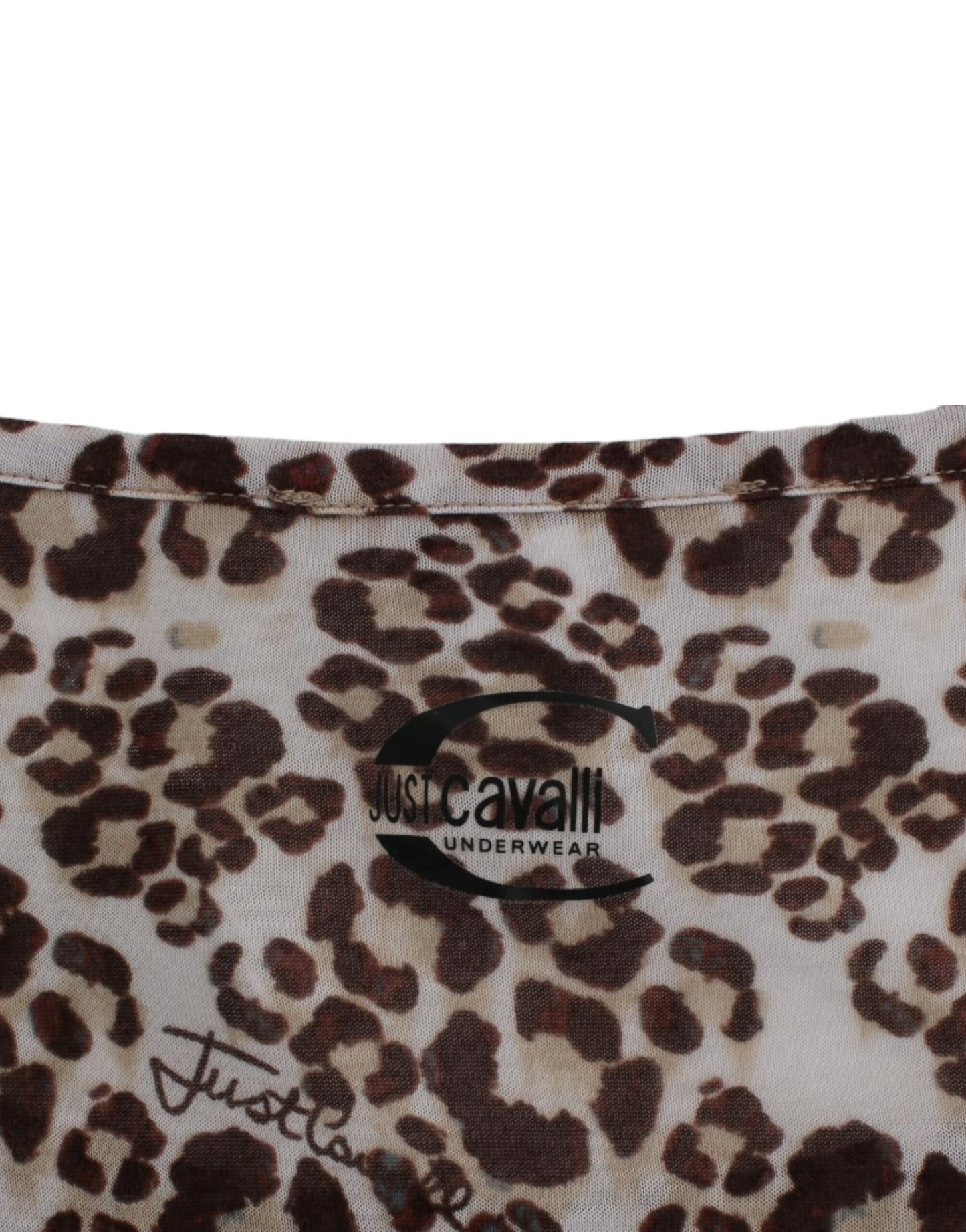 Cavalli Brown longsleeved lace top Cavalli