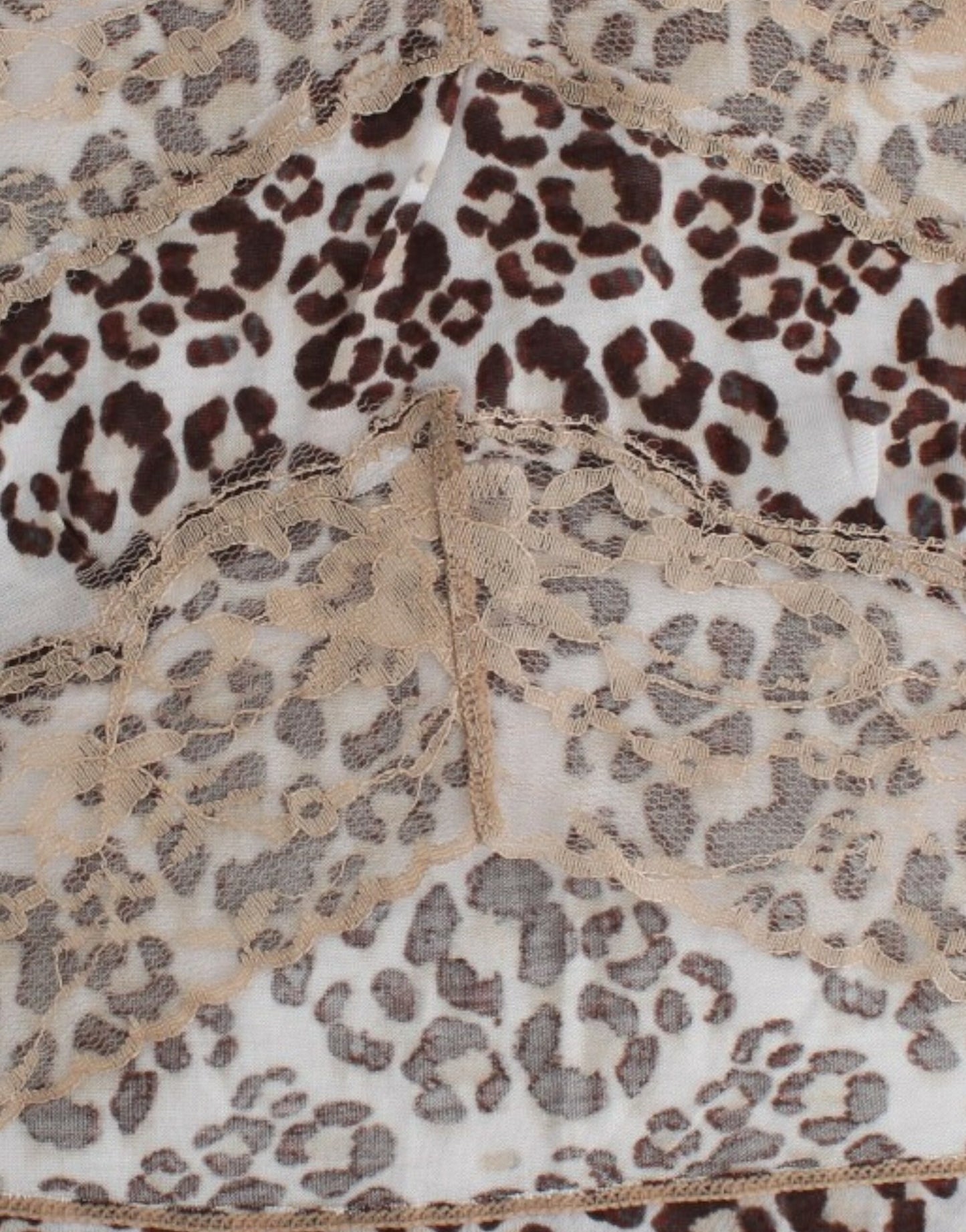 Cavalli Brown longsleeved lace top Cavalli